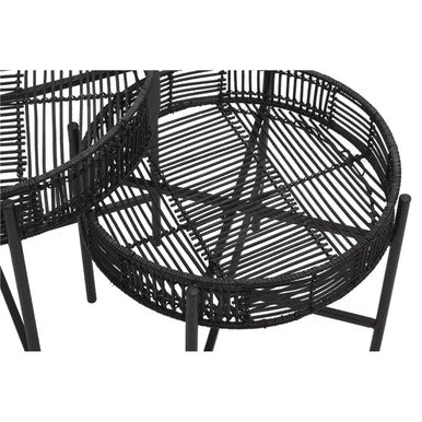 Batu Set of 2 Black Rattan Side Tables - Image 10