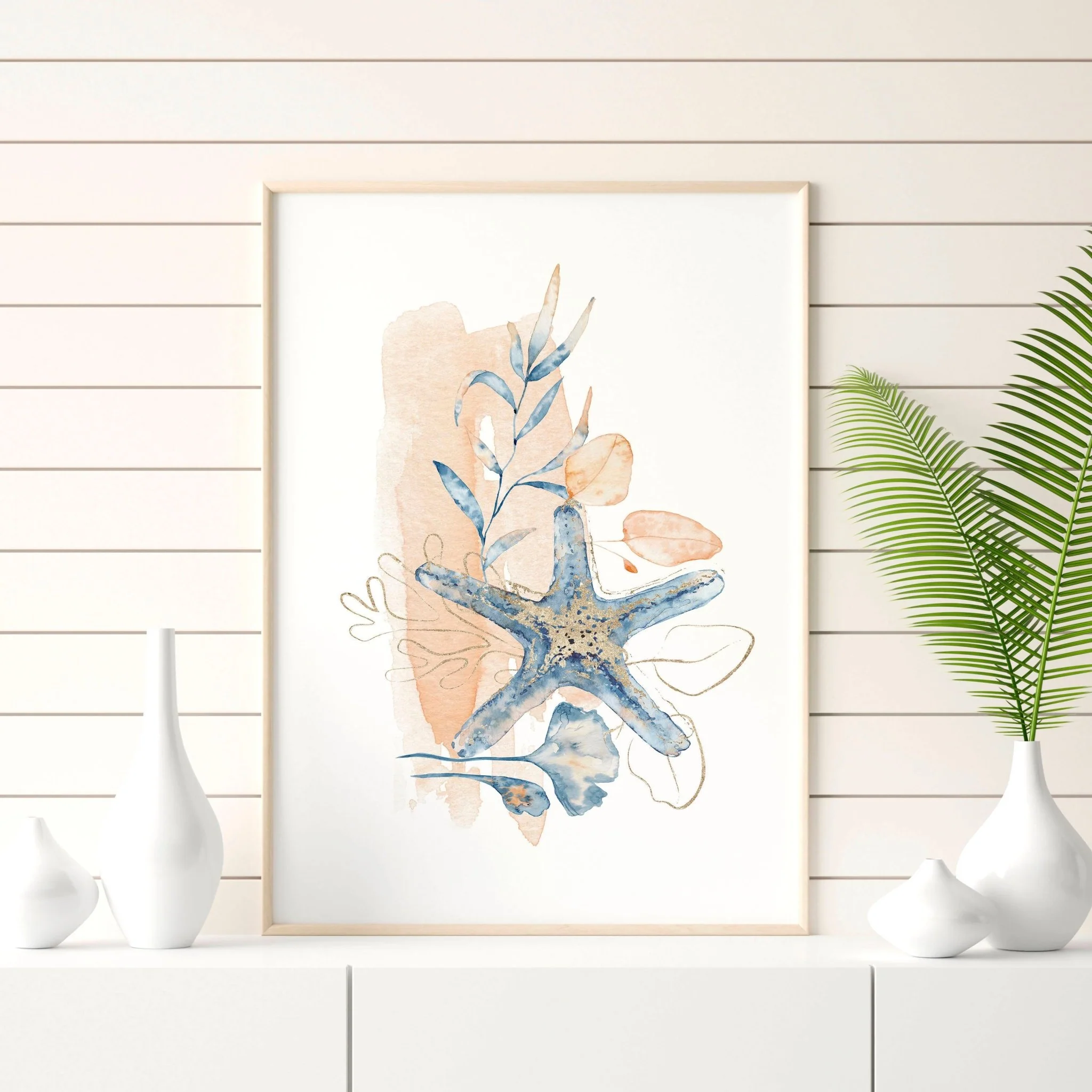 Beach theme decor wall art | Set of 3 wall art prints - Image 5