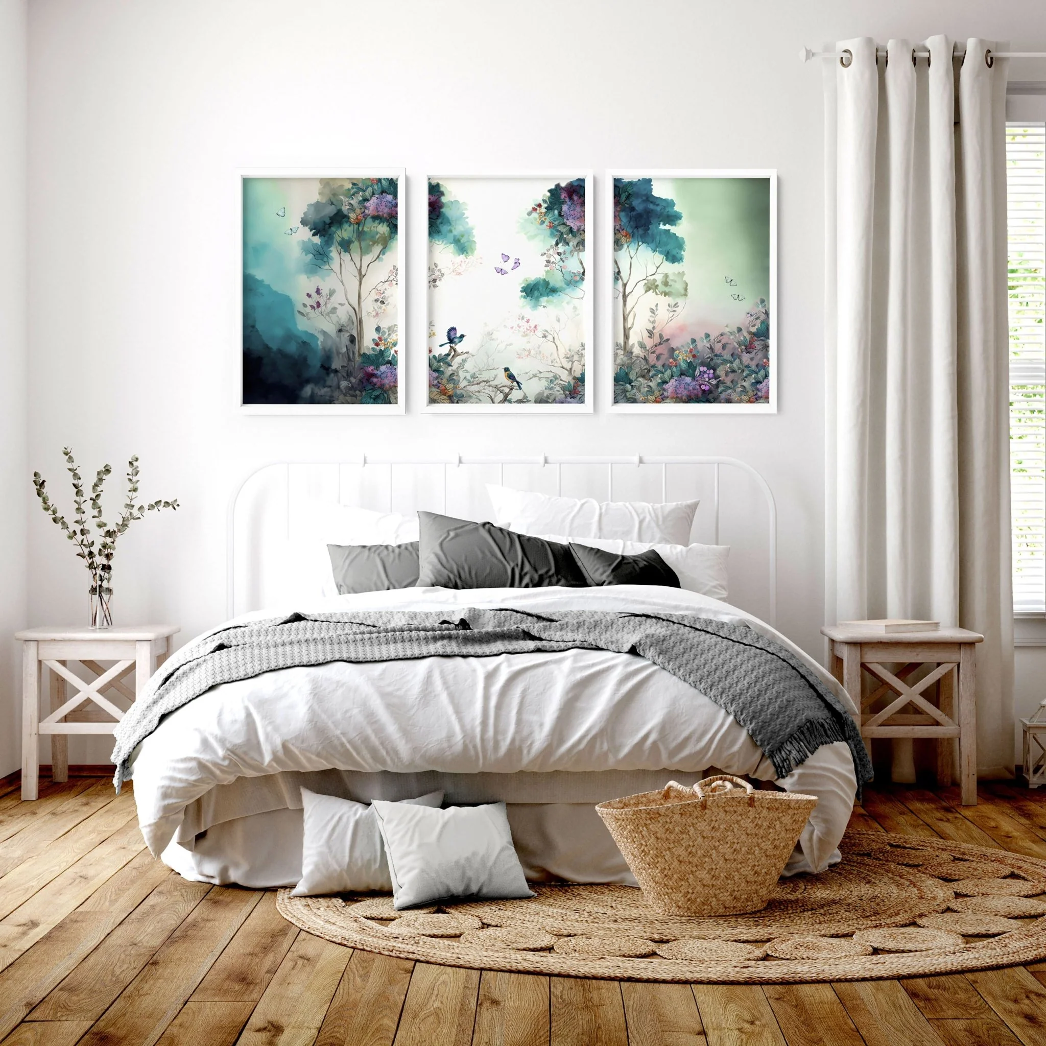 Bedroom Art Wall | Set of 3 wall art prints - Image 2