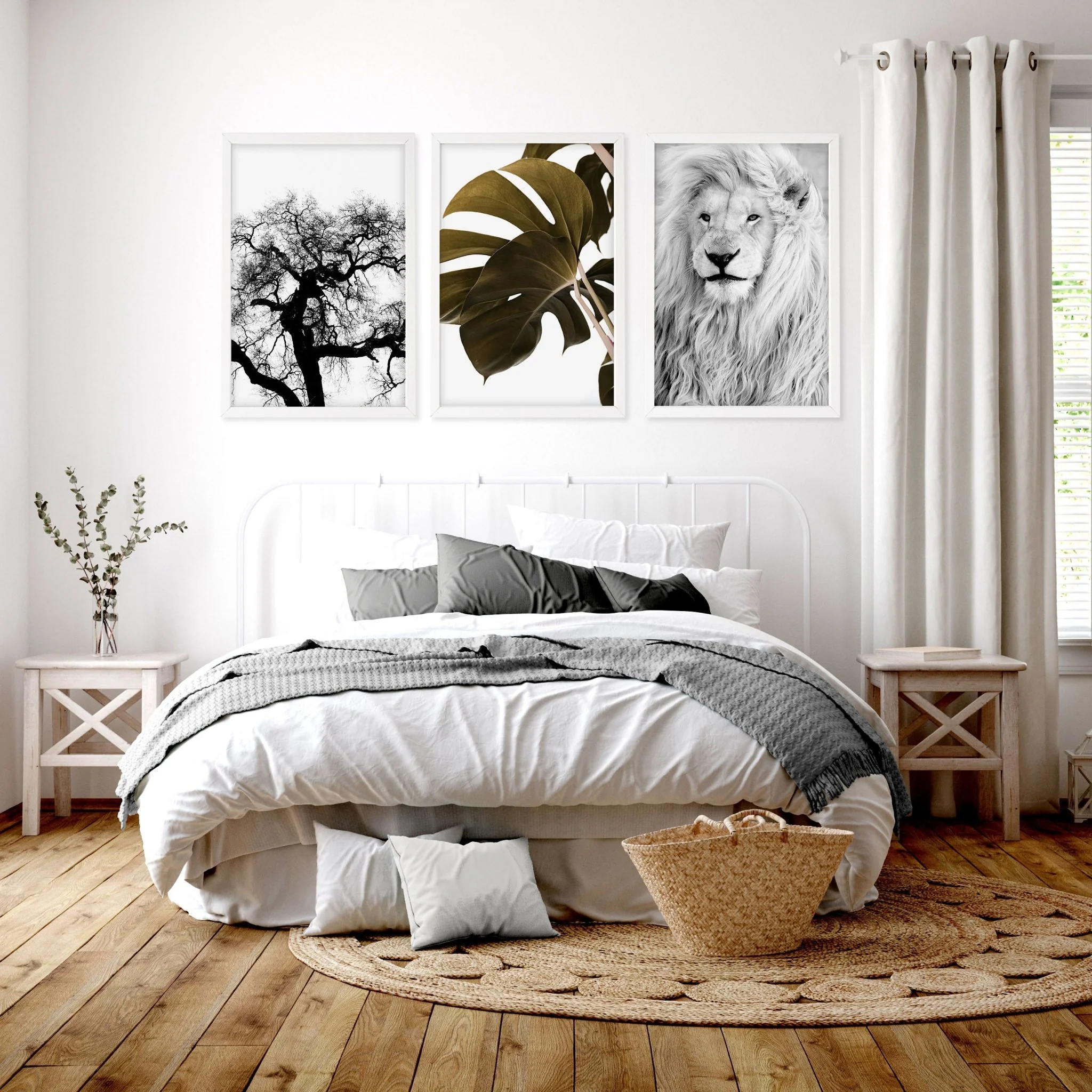 Bedroom Art Work decor | Set of 3 Wildlife Wall art Prints - Image 2