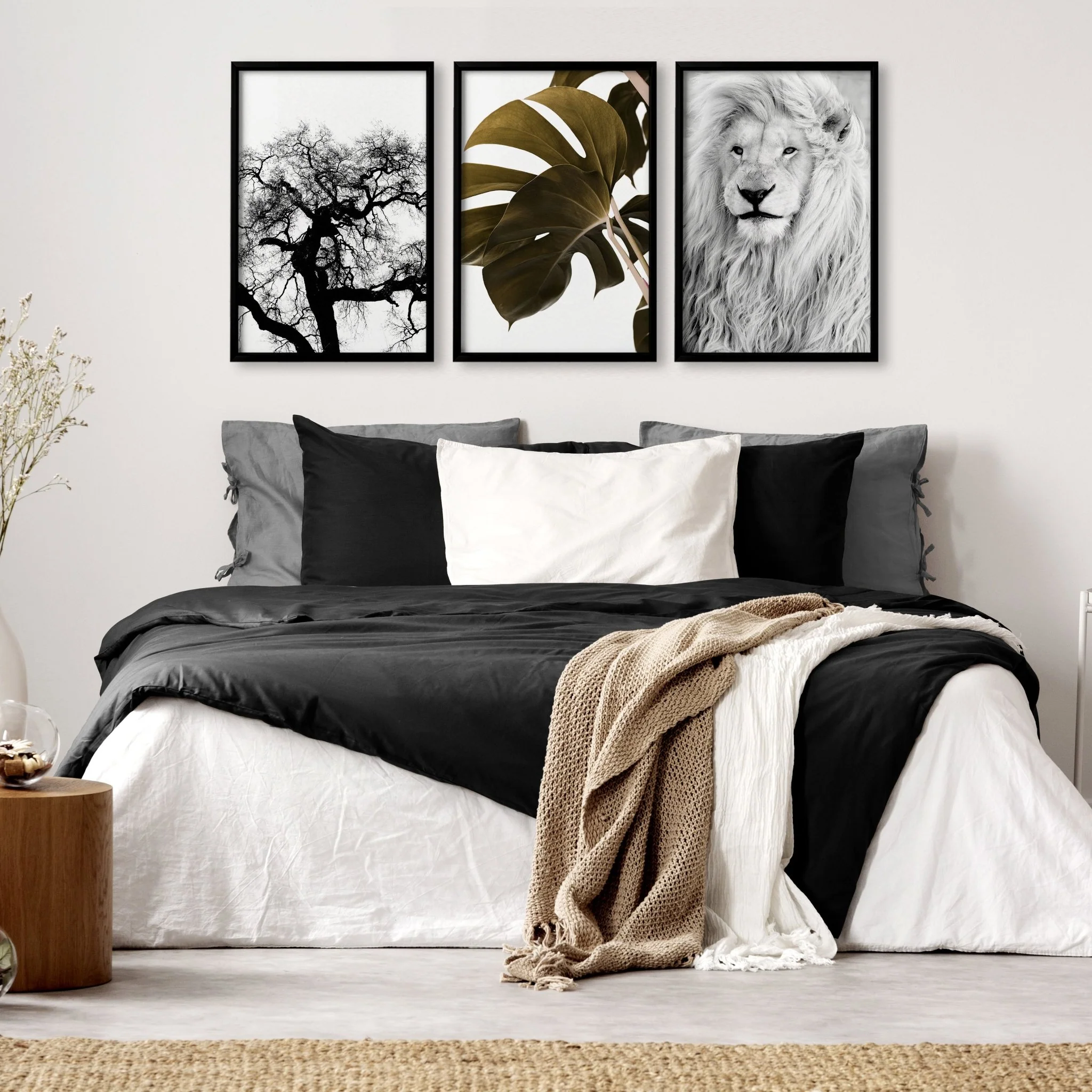 Bedroom Art Work decor | Set of 3 Wildlife Wall art Prints - Image 5