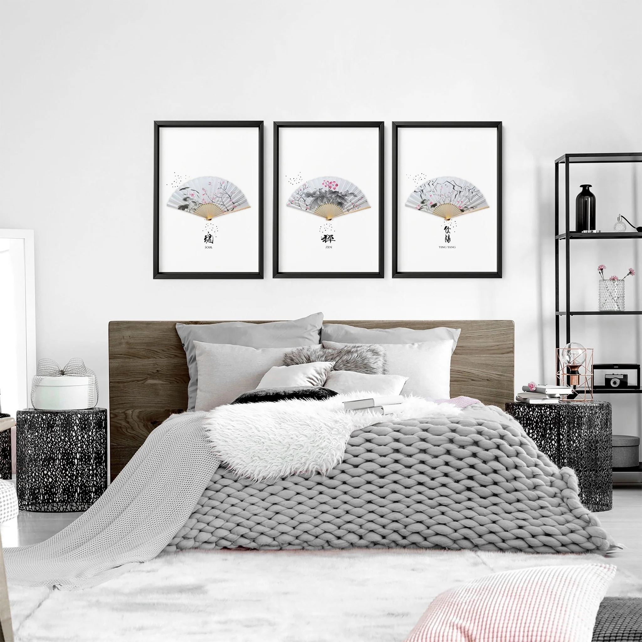 Bedroom Framed Prints | Set of 3 wall art prints - Image 3