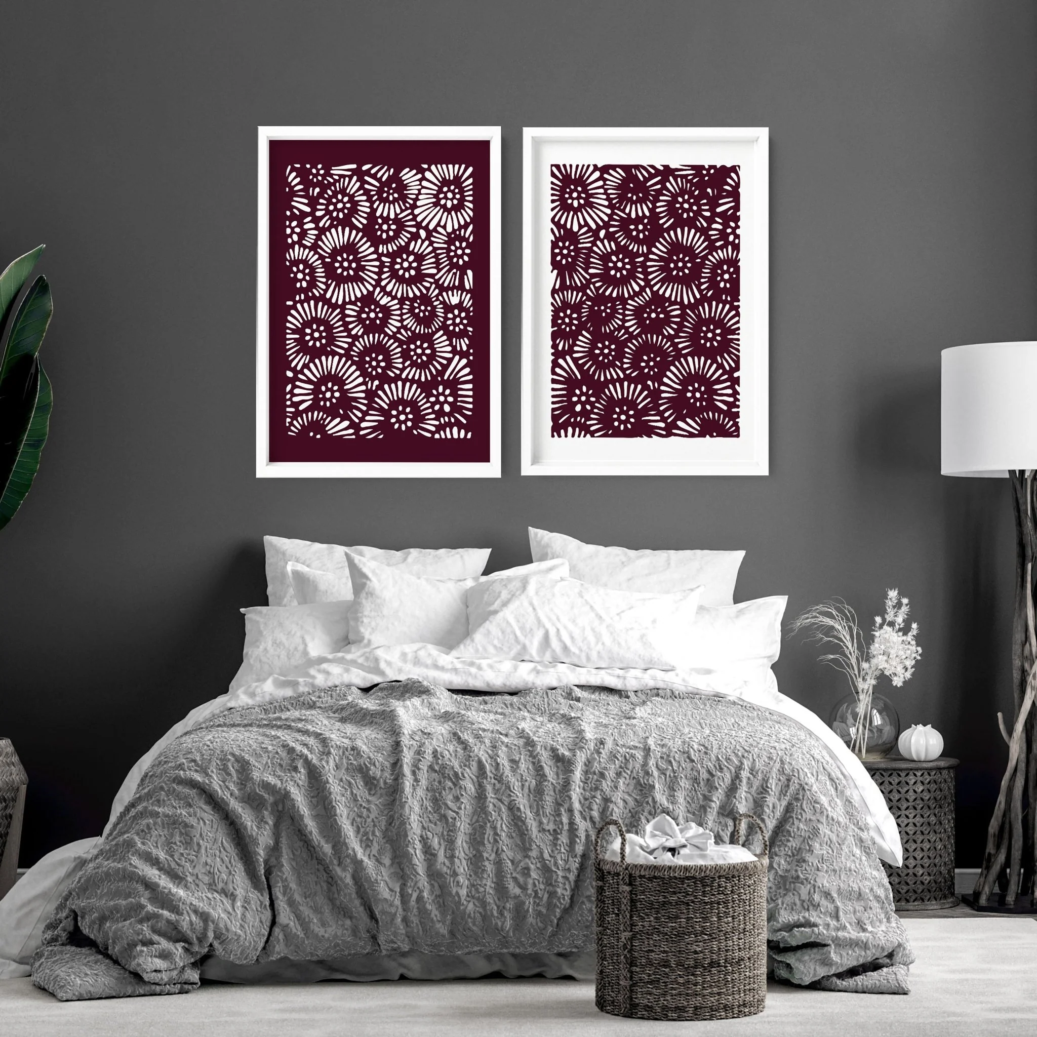 Bedroom Wall Art Framed | Set of 2 wall art prints - Image 4