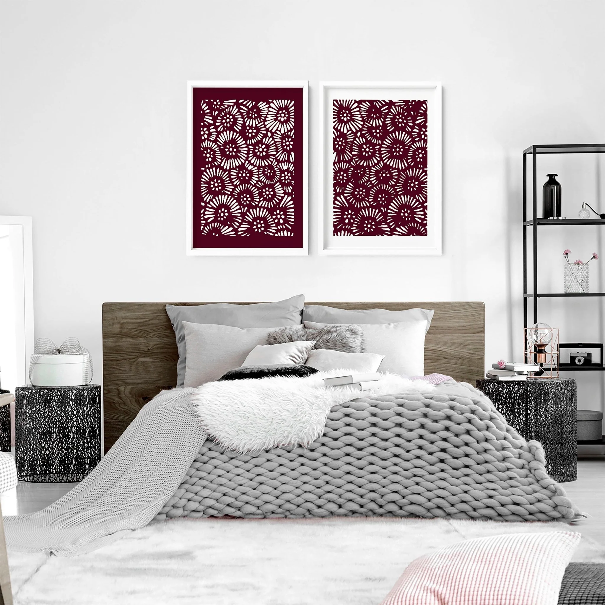 Bedroom Wall Art Framed | Set of 2 wall art prints - Image 5