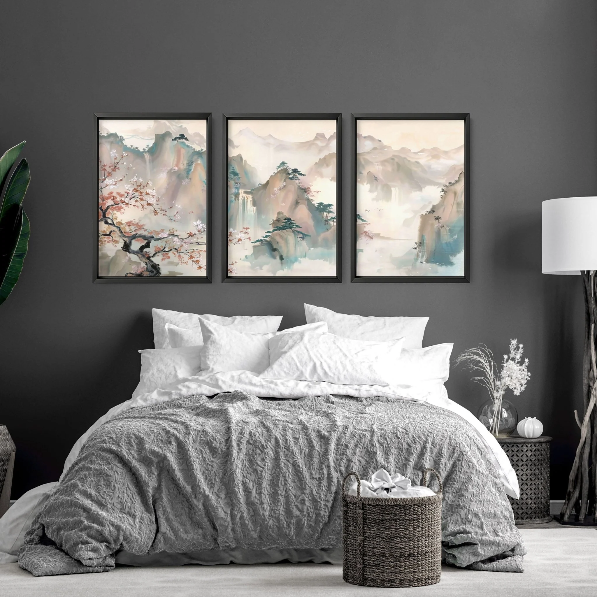 Bedroom Wall Artwork | Set of 3 wall art prints - Image 2