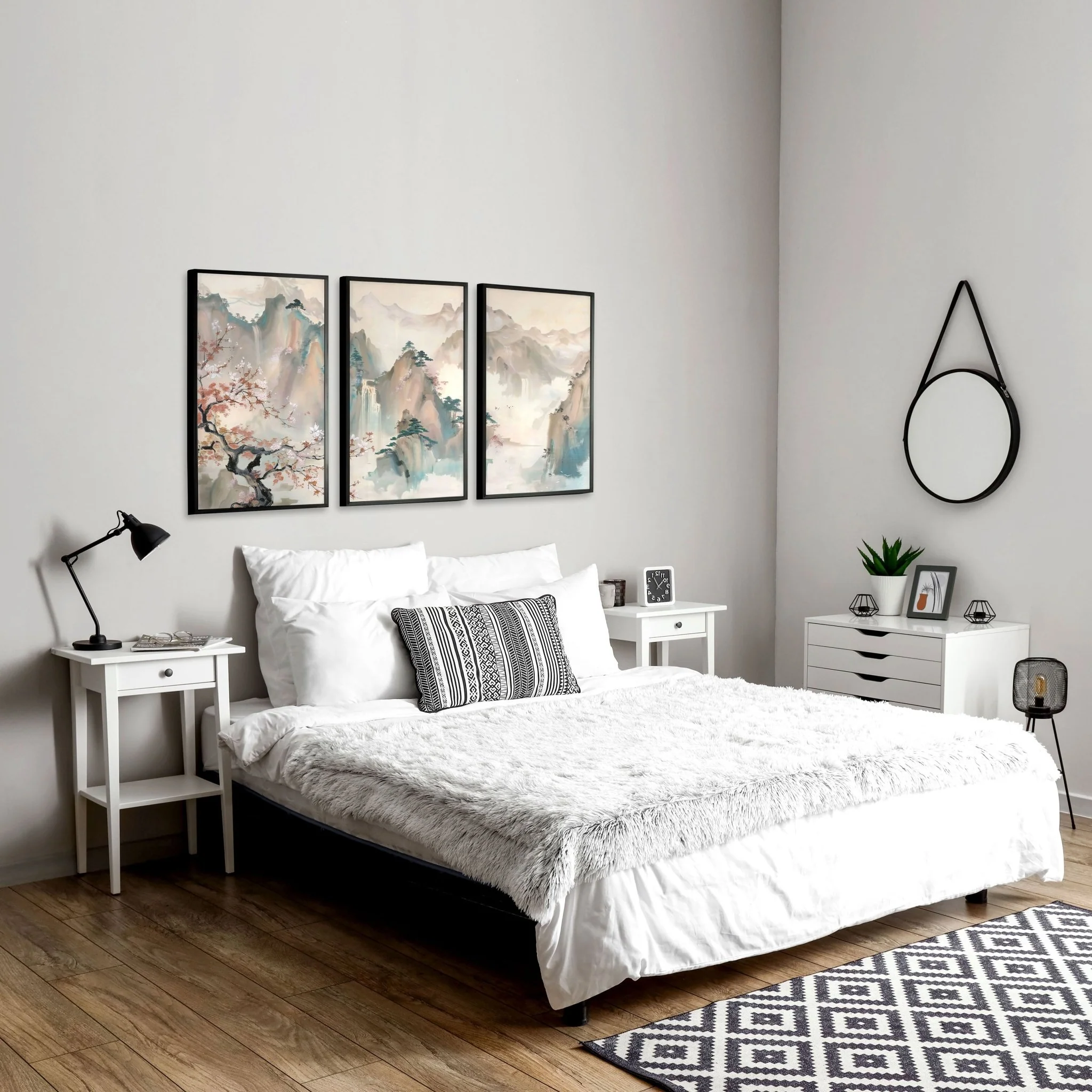 Bedroom Wall Artwork | Set of 3 wall art prints - Image 6