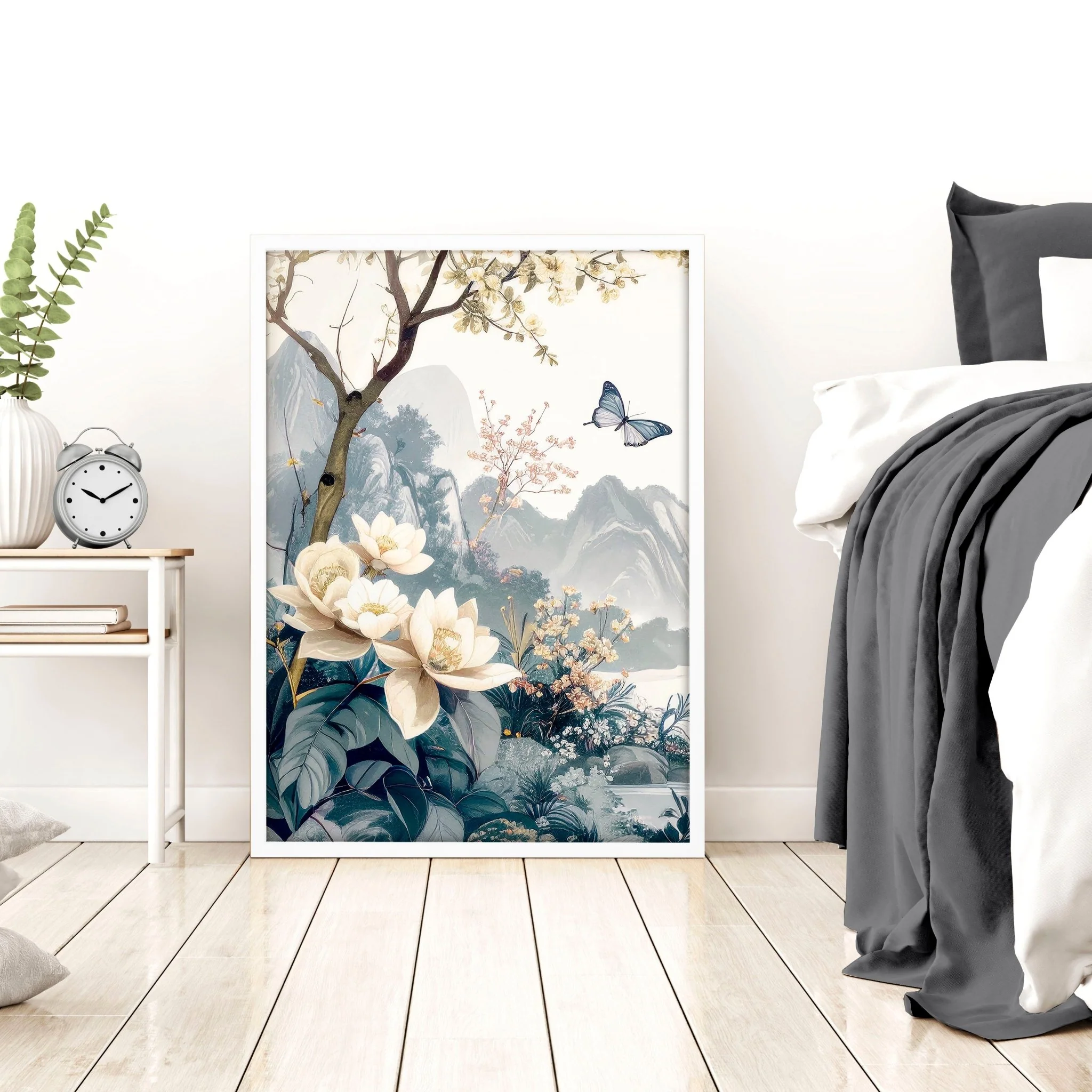 Bedroom Wall Ideas Pictures | Set of 3 Chinoiserie Wall art Prints - Image 7