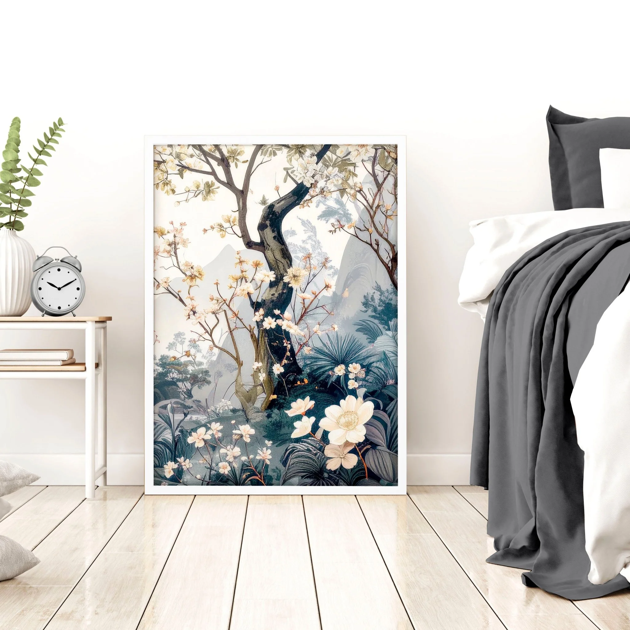 Bedroom Wall Ideas Pictures | Set of 3 Chinoiserie Wall art Prints - Image 9