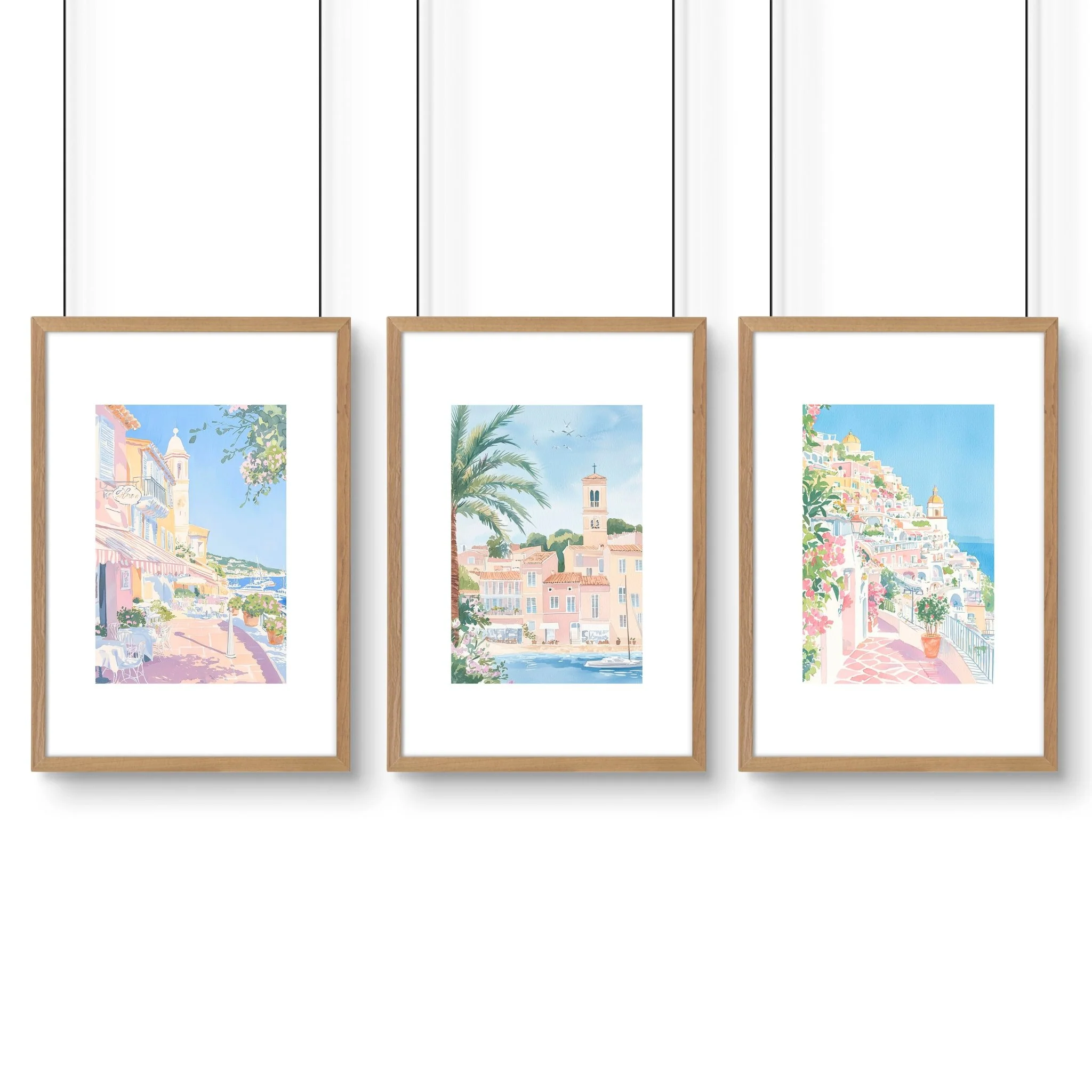 Best Wall Art For Living Room | Set of 3 Beach Decor Wall art Prints - Image 13