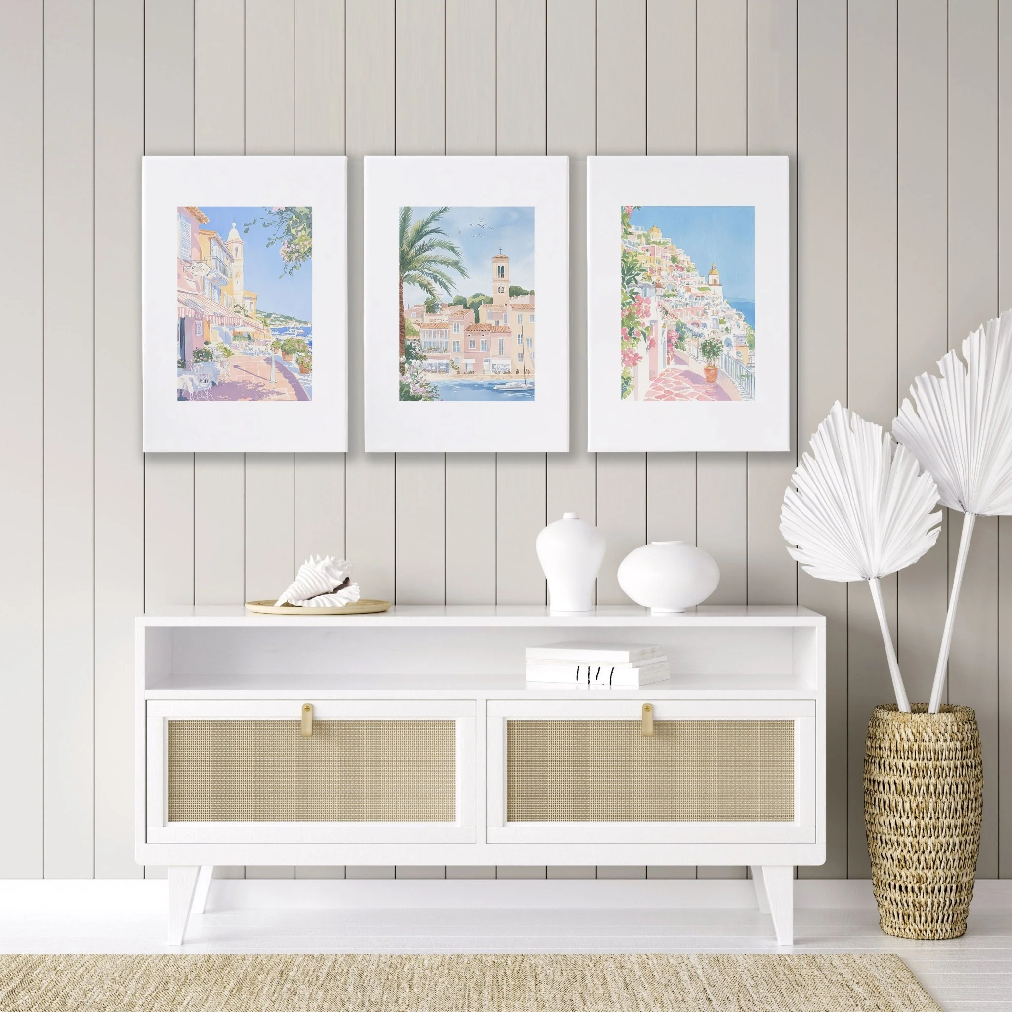Best Wall Art For Living Room | Set of 3 Beach Decor Wall art Prints - Image 4