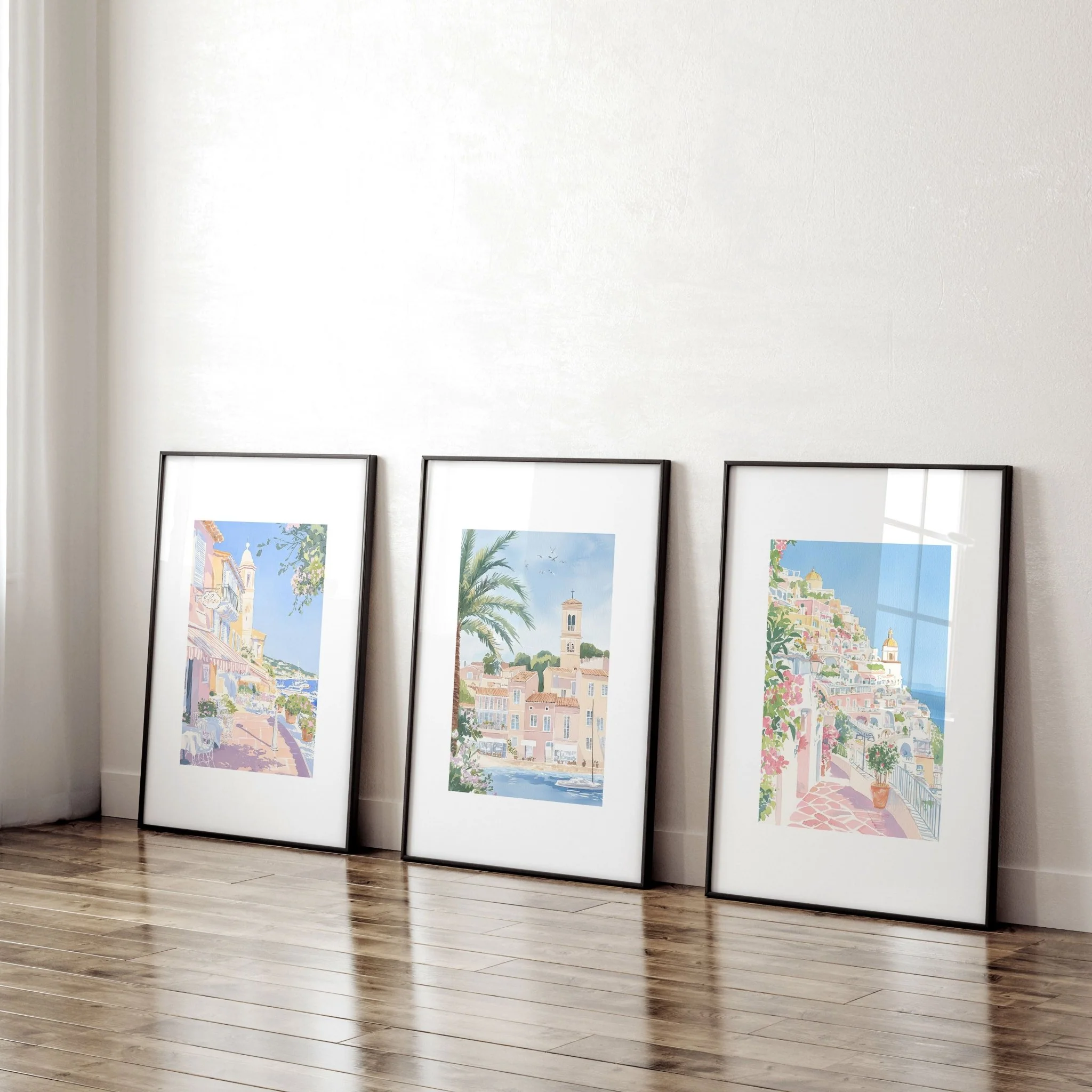 Best Wall Art For Living Room | Set of 3 Beach Decor Wall art Prints - Image 5
