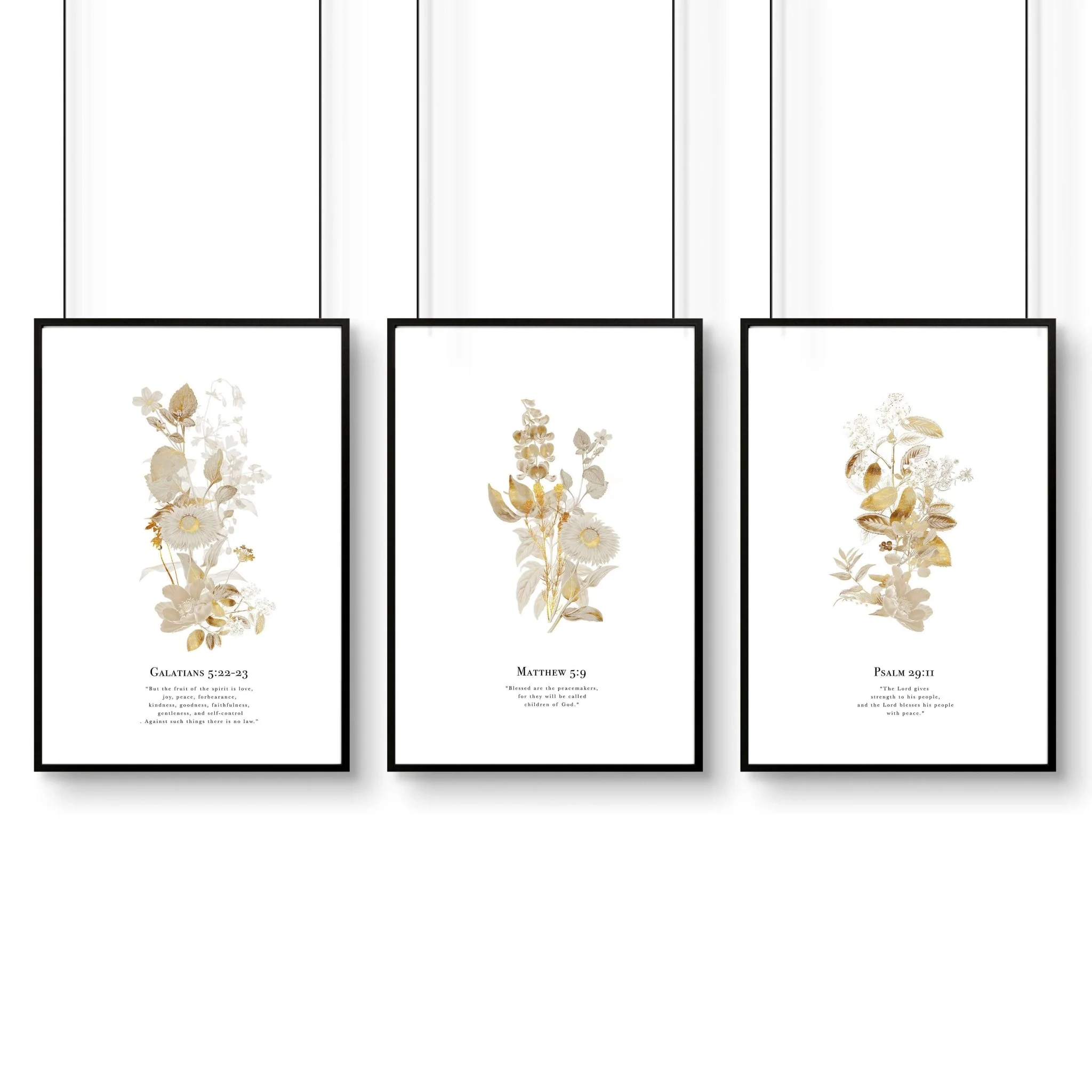 Bible quote wall art | set of 3 Christian wall art prints - Image 6