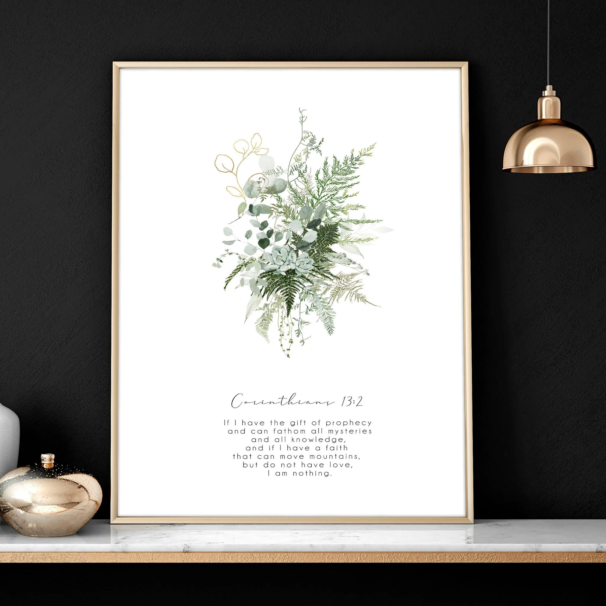 Bible verse wall art for living room | set of 3 wall art prints - Image 5