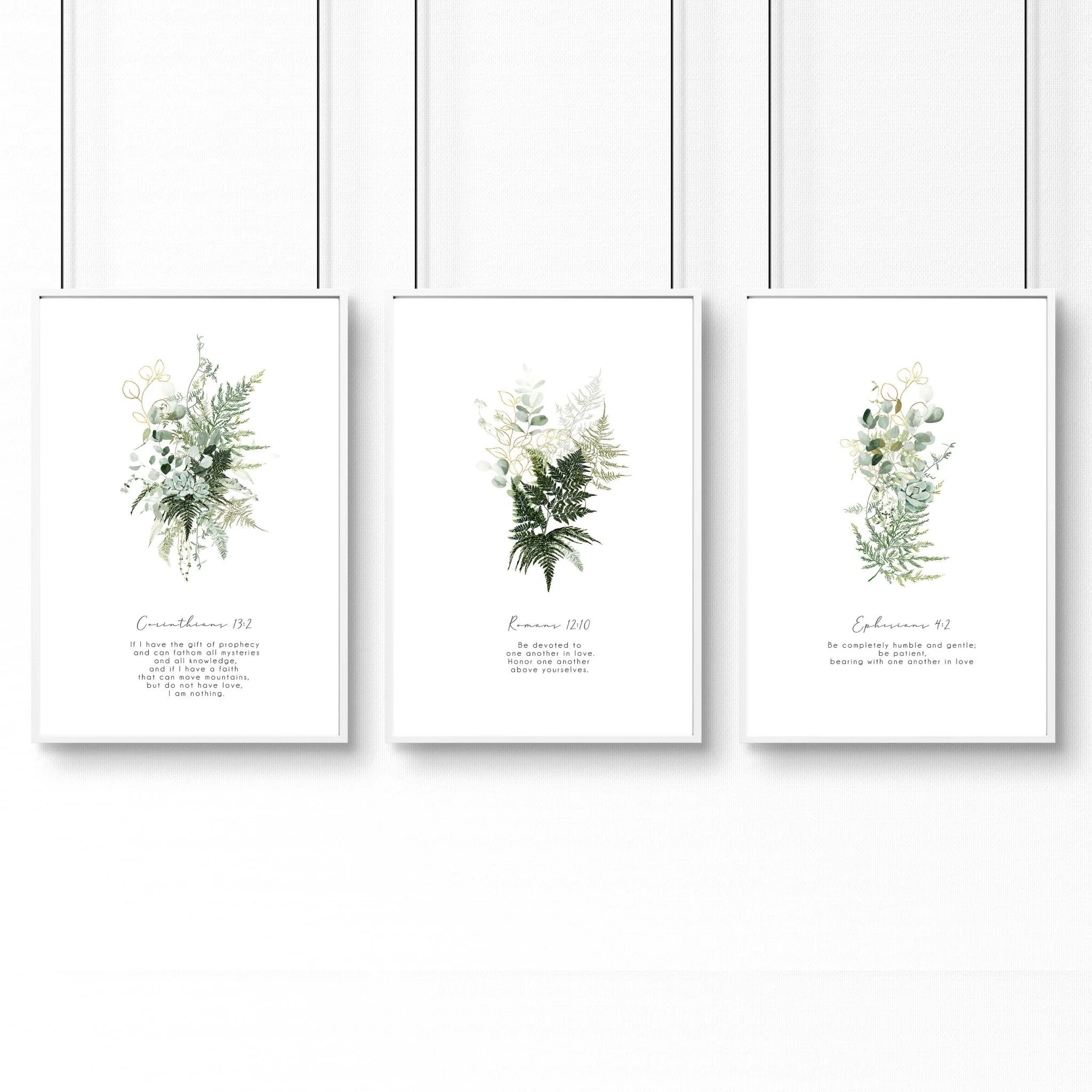 Bible verse wall art for living room | set of 3 wall art prints - Image 9