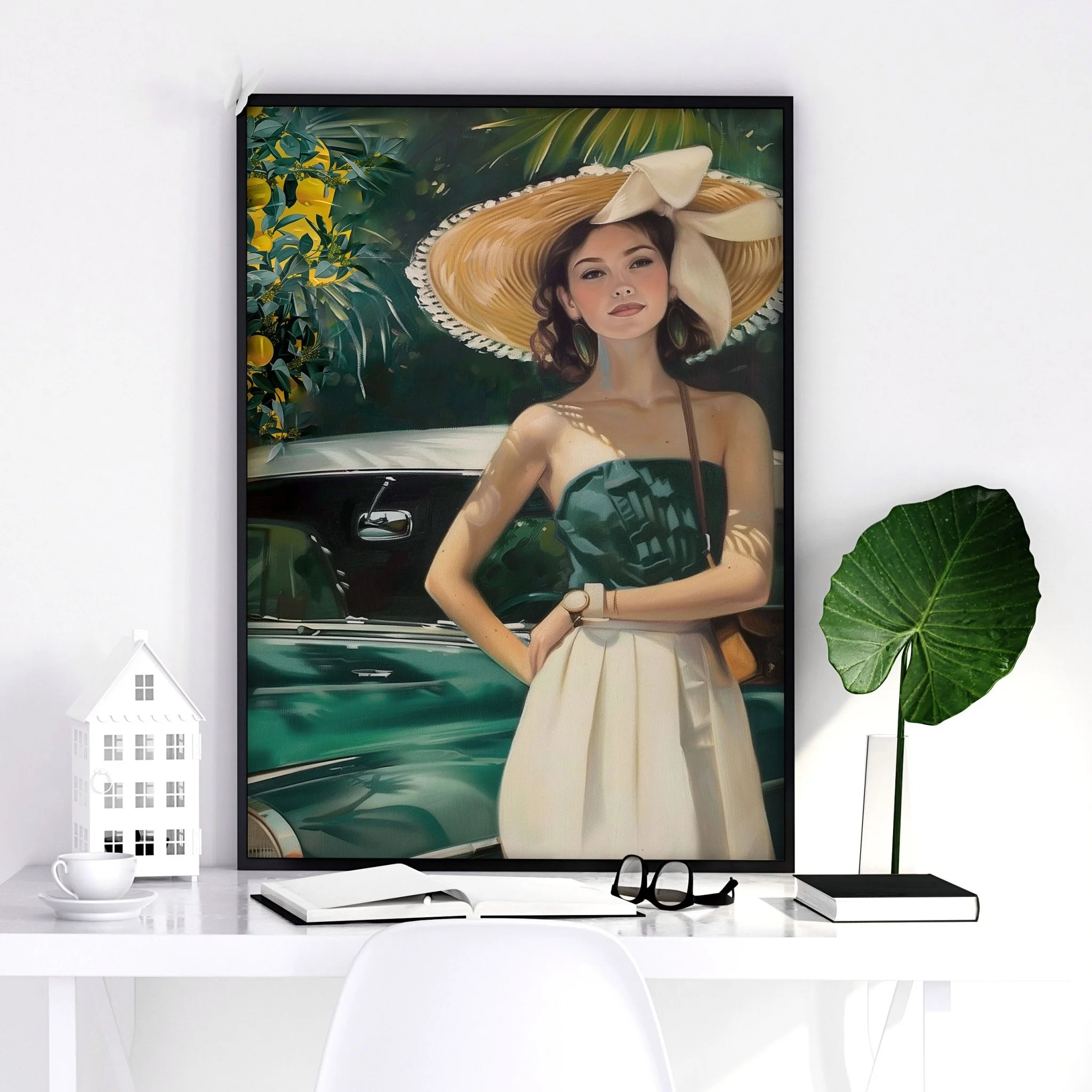 Big Canvas For Home Office | Set of 3 Italian Lifestyle Wall art Prints - Image 11