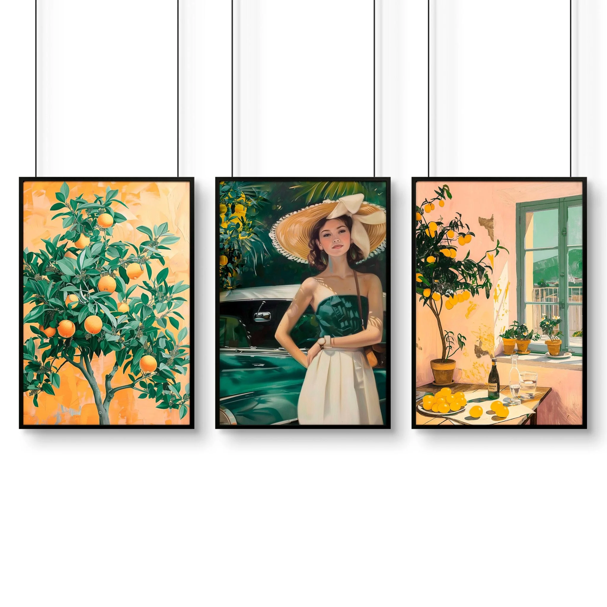 Big Canvas For Home Office | Set of 3 Italian Lifestyle Wall art Prints - Image 13