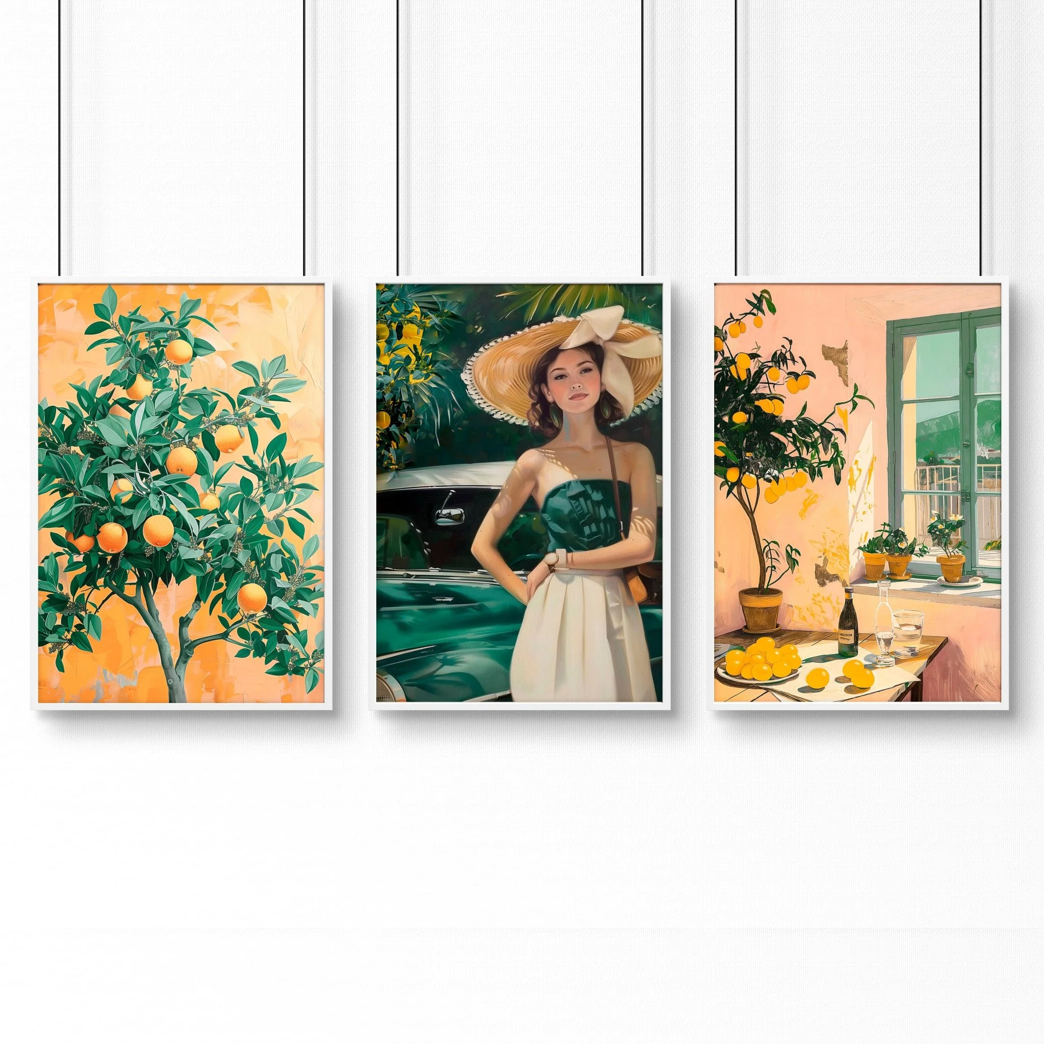 Big Canvas For Home Office | Set of 3 Italian Lifestyle Wall art Prints - Image 14