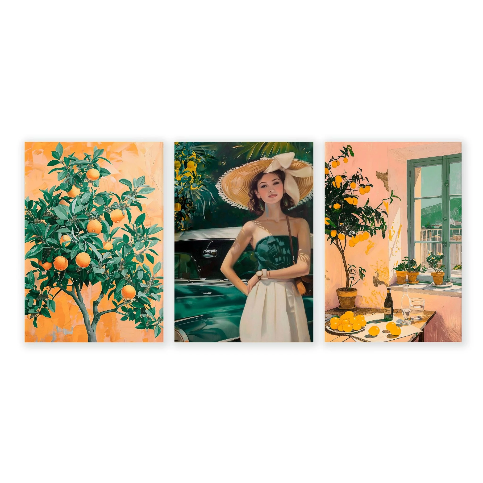 Big Canvas For Home Office | Set of 3 Italian Lifestyle Wall art Prints - Image 16