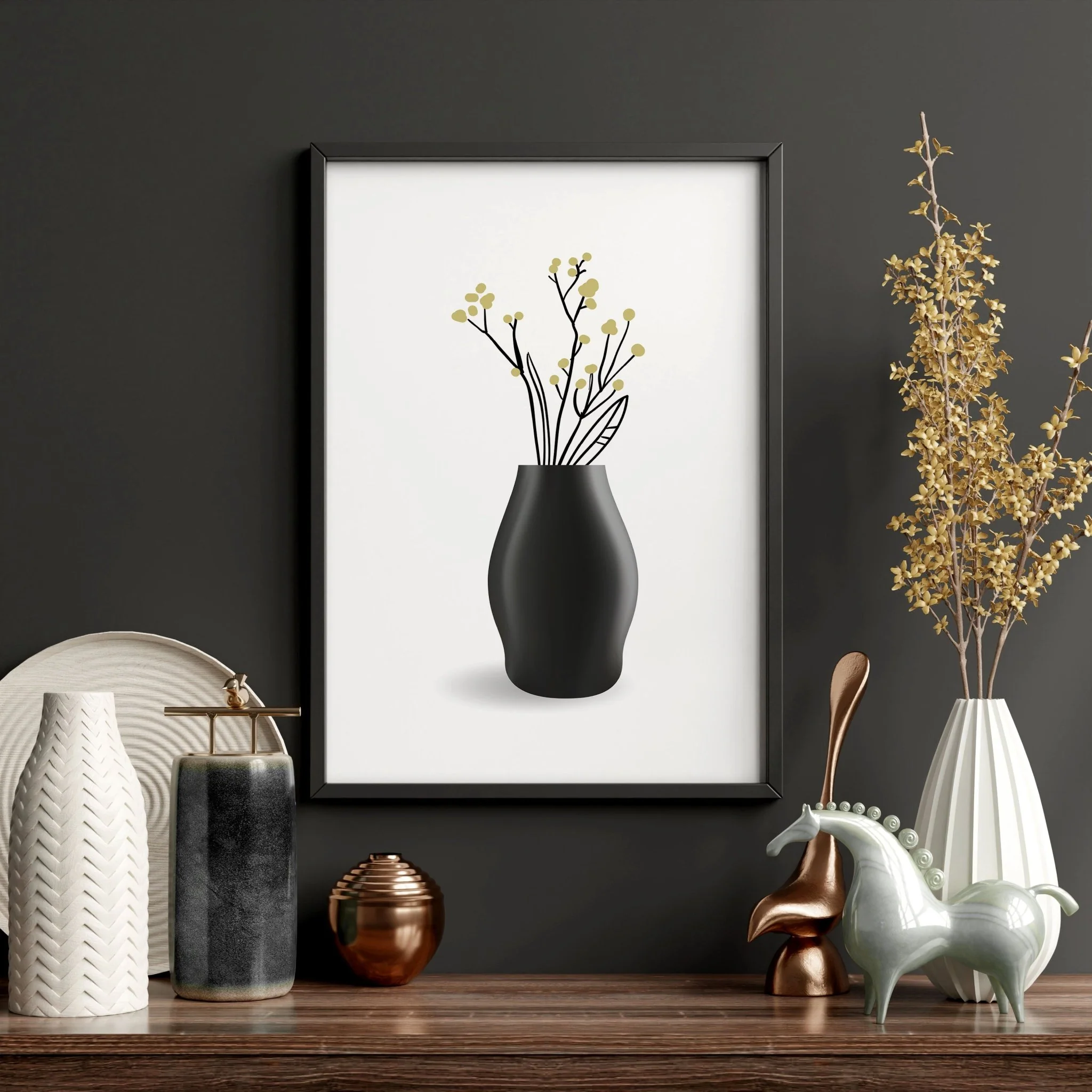 Big Paintings For Living Room | Set of 3 Botanical Wall art Prints - Image 10