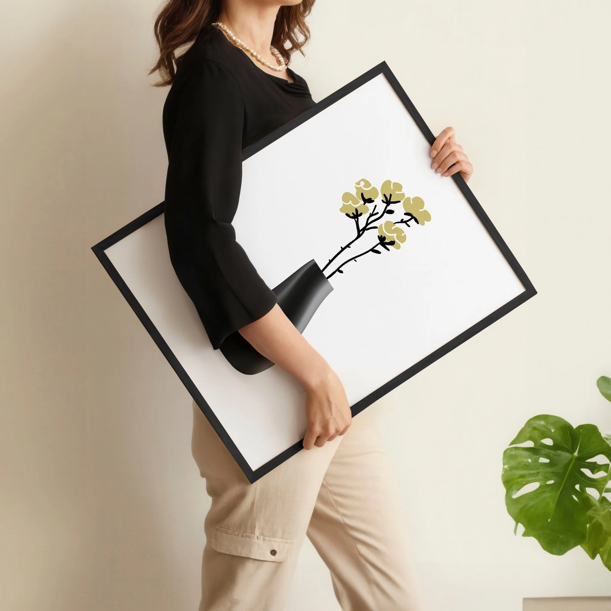 Big Paintings For Living Room | Set of 3 Botanical Wall art Prints - Image 12