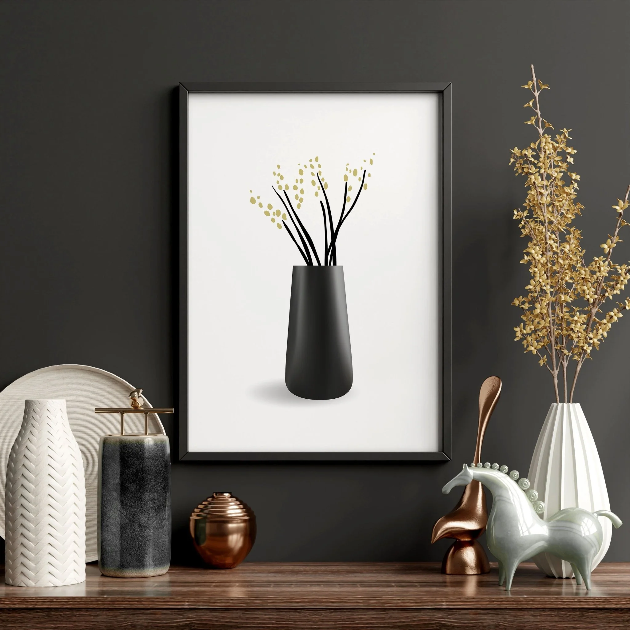 Big Paintings For Living Room | Set of 3 Botanical Wall art Prints - Image 8