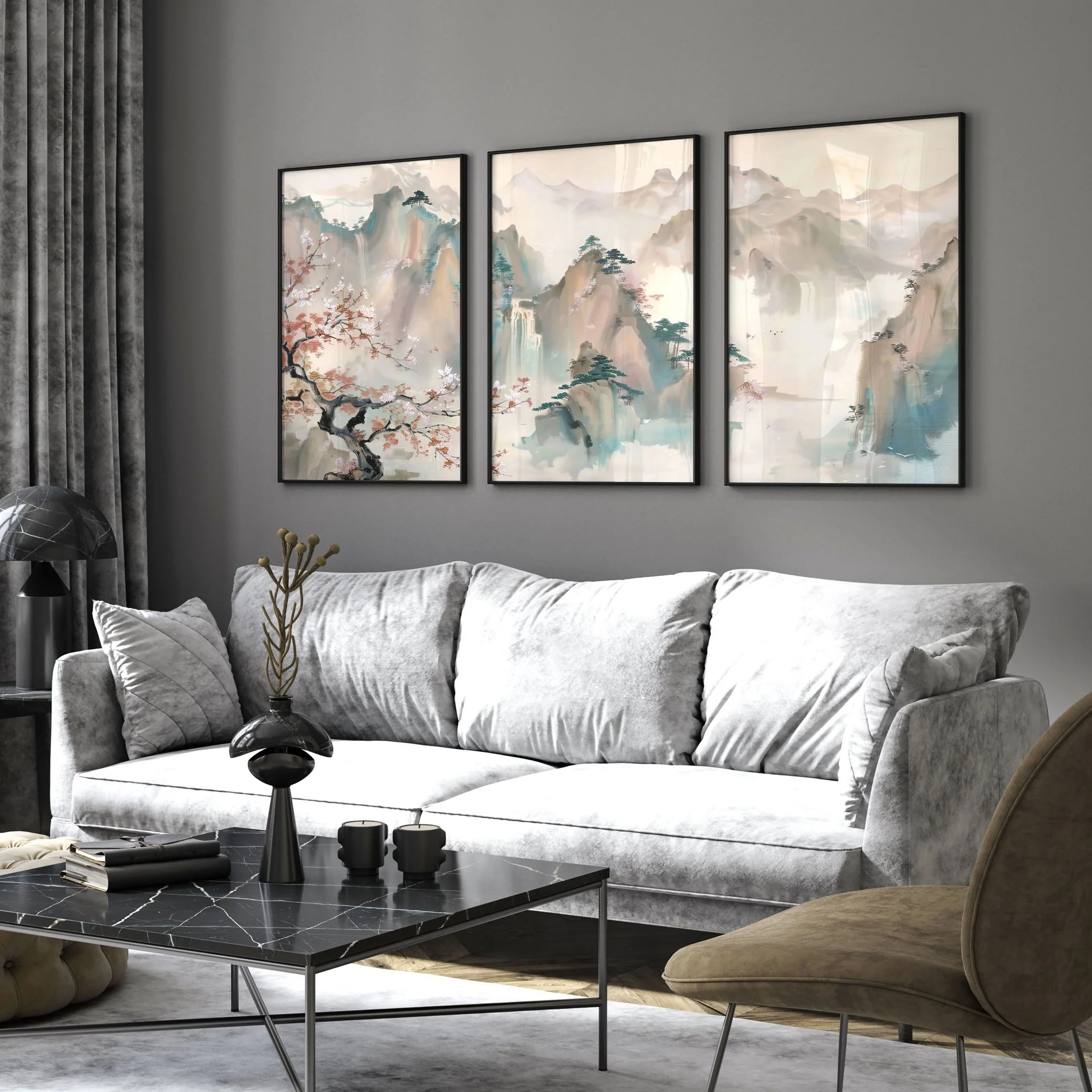 Big Picture For Living Room | Set of 3 wall art prints - Image 8