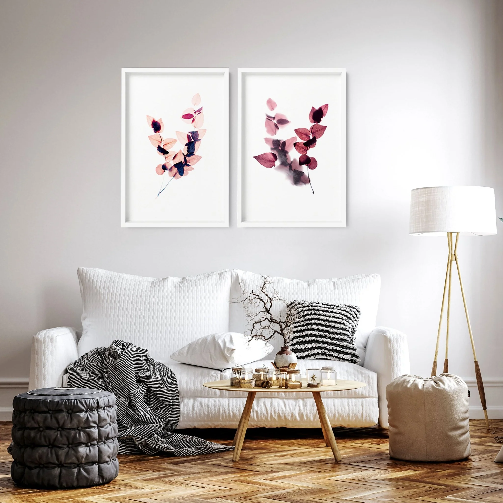 Big pictures for living room | set of 2 wall art - Image 2