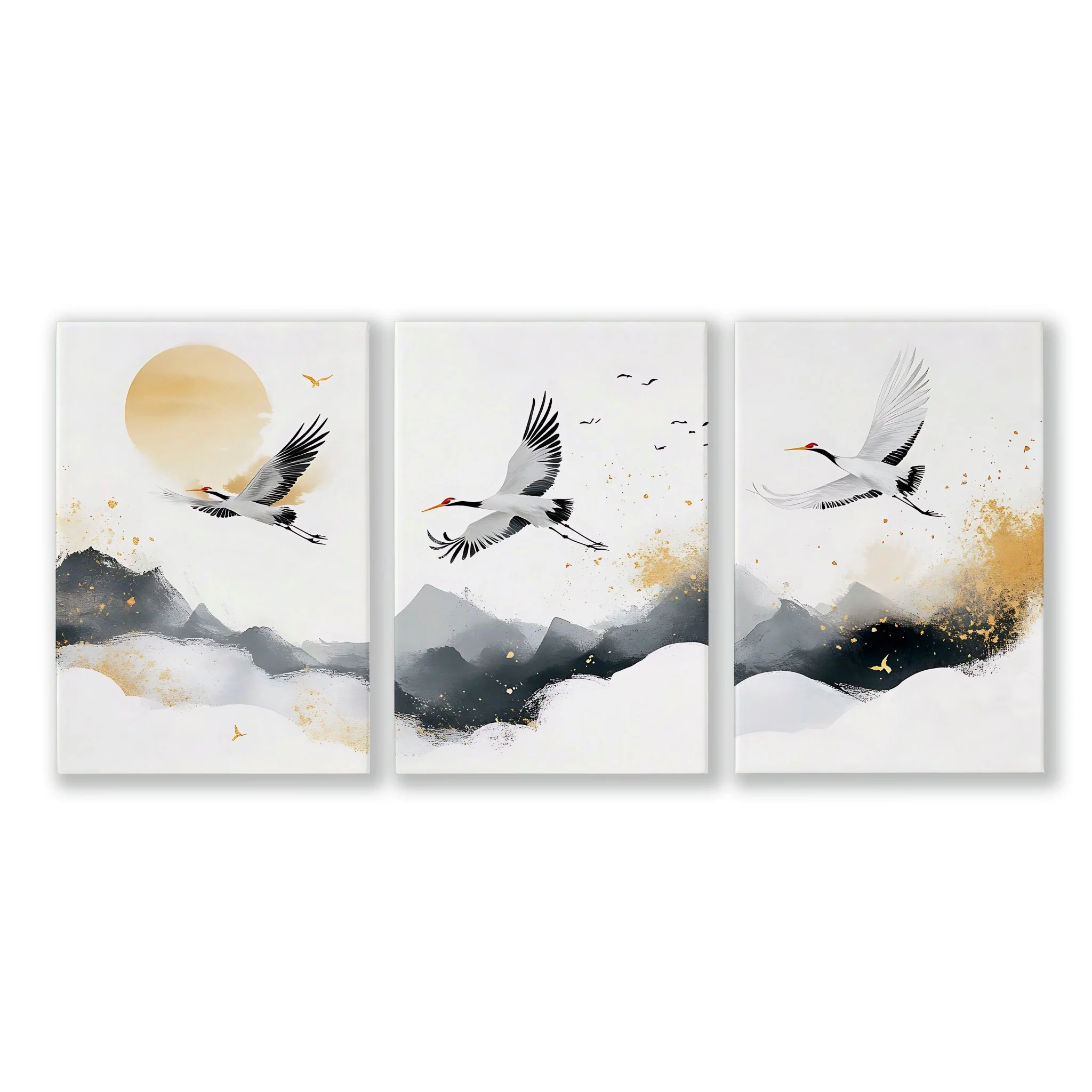 Big Wall Art For Bedroom | Set of 3 Asian Inspired Wall art Prints - Image 14