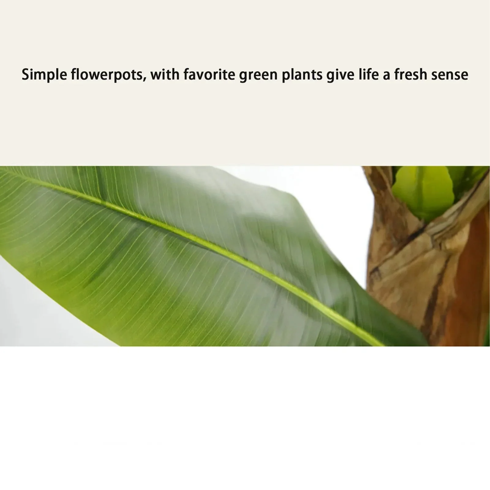Bird of Paradise Artificial Plants Tree Tropical Faux Banana Silk Tree Fake Banana Leaf Plant with Stalks for Home Office Decor - Image 7