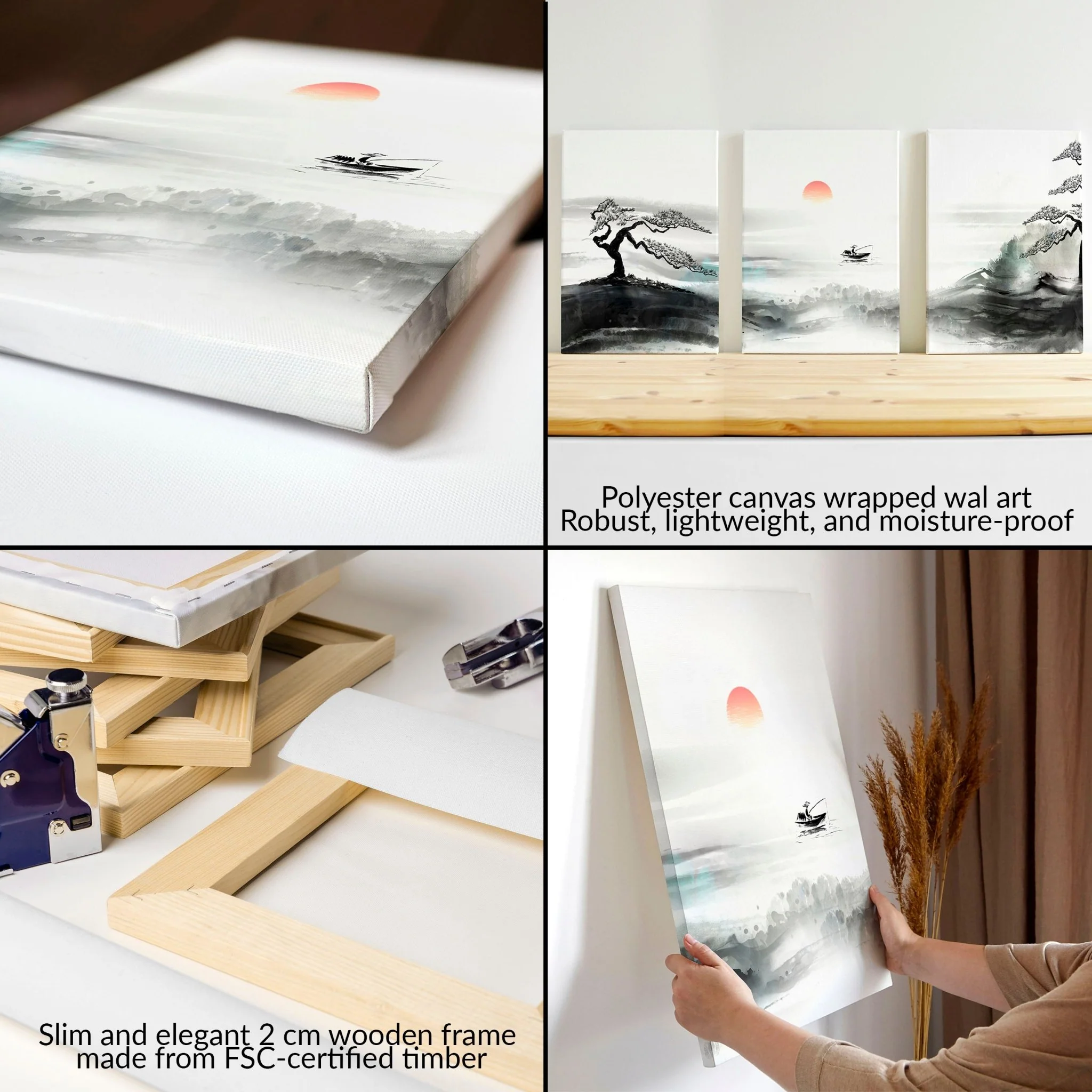Black And White Japanese Art | Set of 3 wall art prints - Image 10