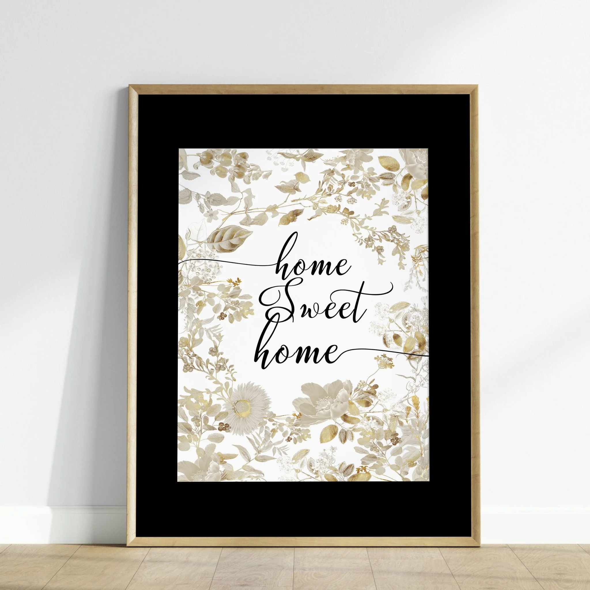 Black Picture frame Mount