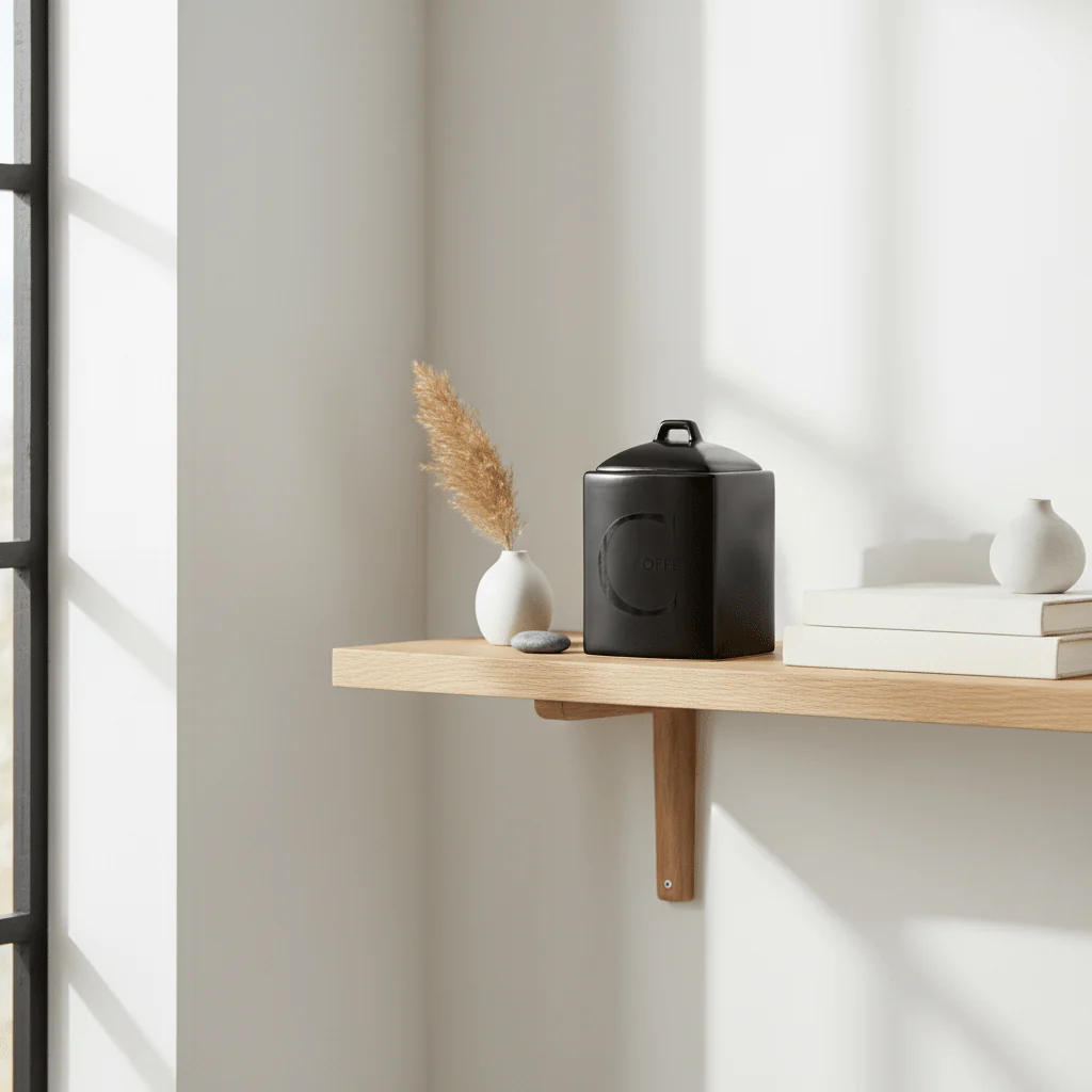 Black Text Coffee Jar - Image 3