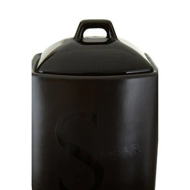 Black Text Sugar Jar - Image 6