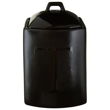 Black Text Tea Jar - Image 6