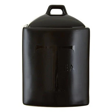 Black Text Tea Jar - Image 7