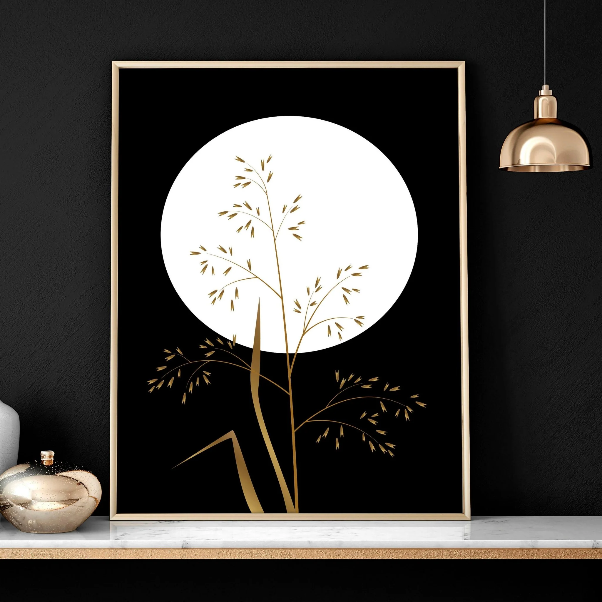 Black wall art for living room | set of 3 wall art prints - Image 5
