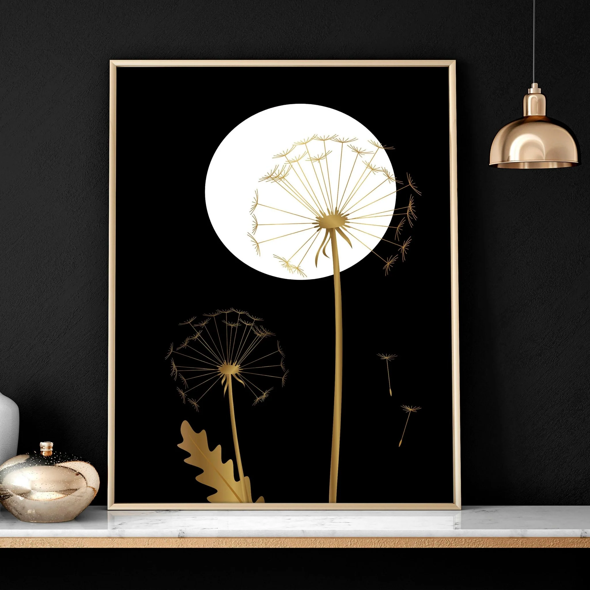 Black wall art for living room | set of 3 wall art prints - Image 6
