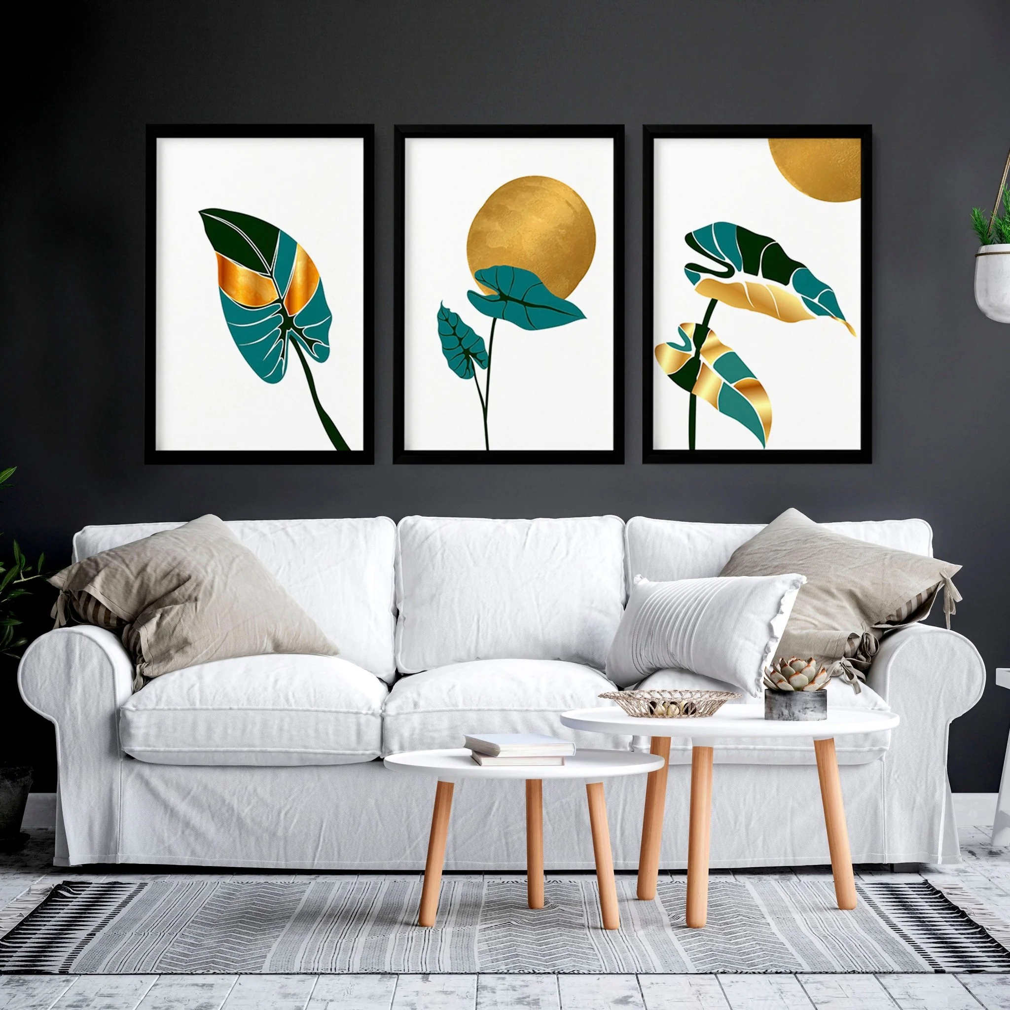 Bohemian decor living room | set of 3 wall art prints - Image 7