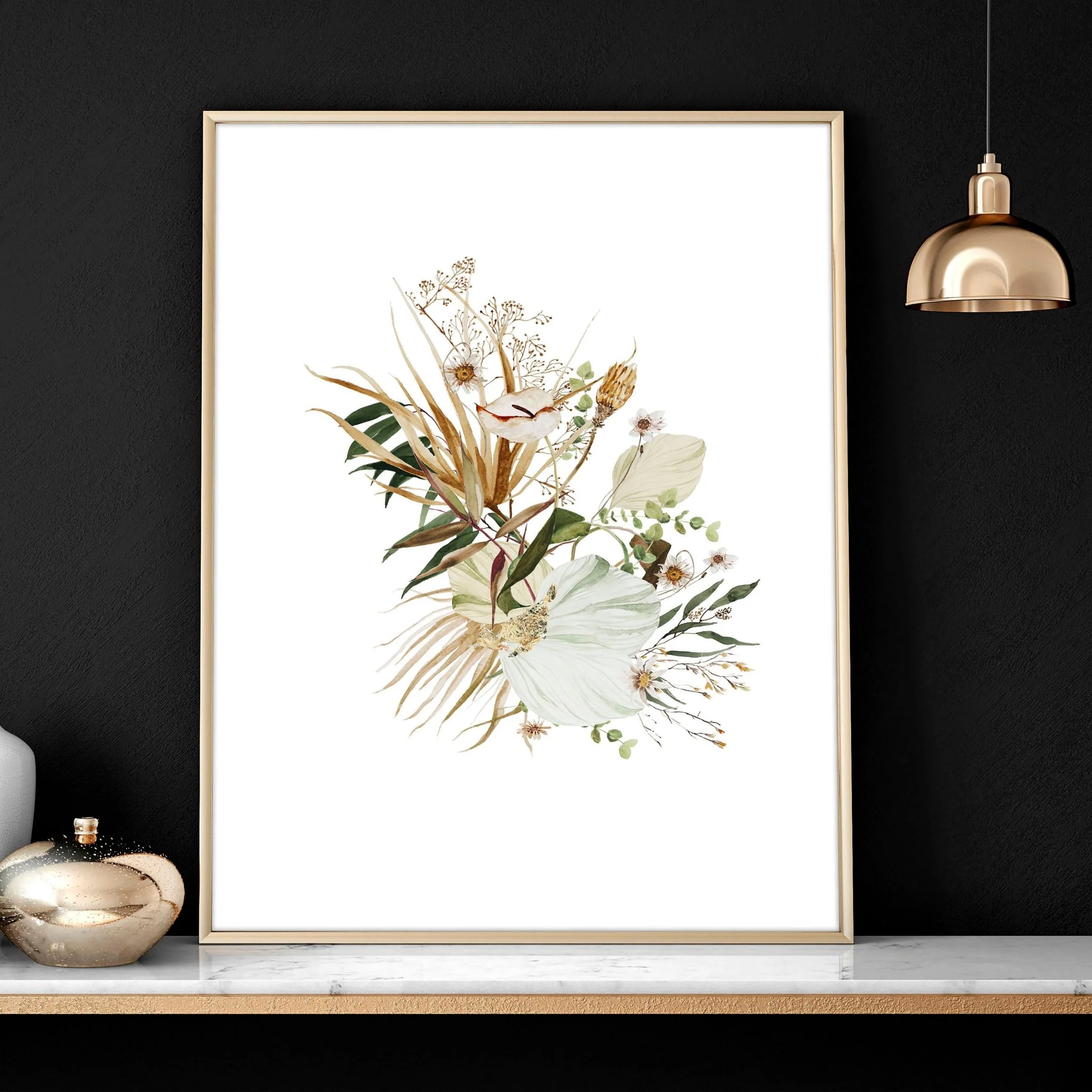 Bohemian wall art decor | Set of 3 framed wall art prints - Image 4
