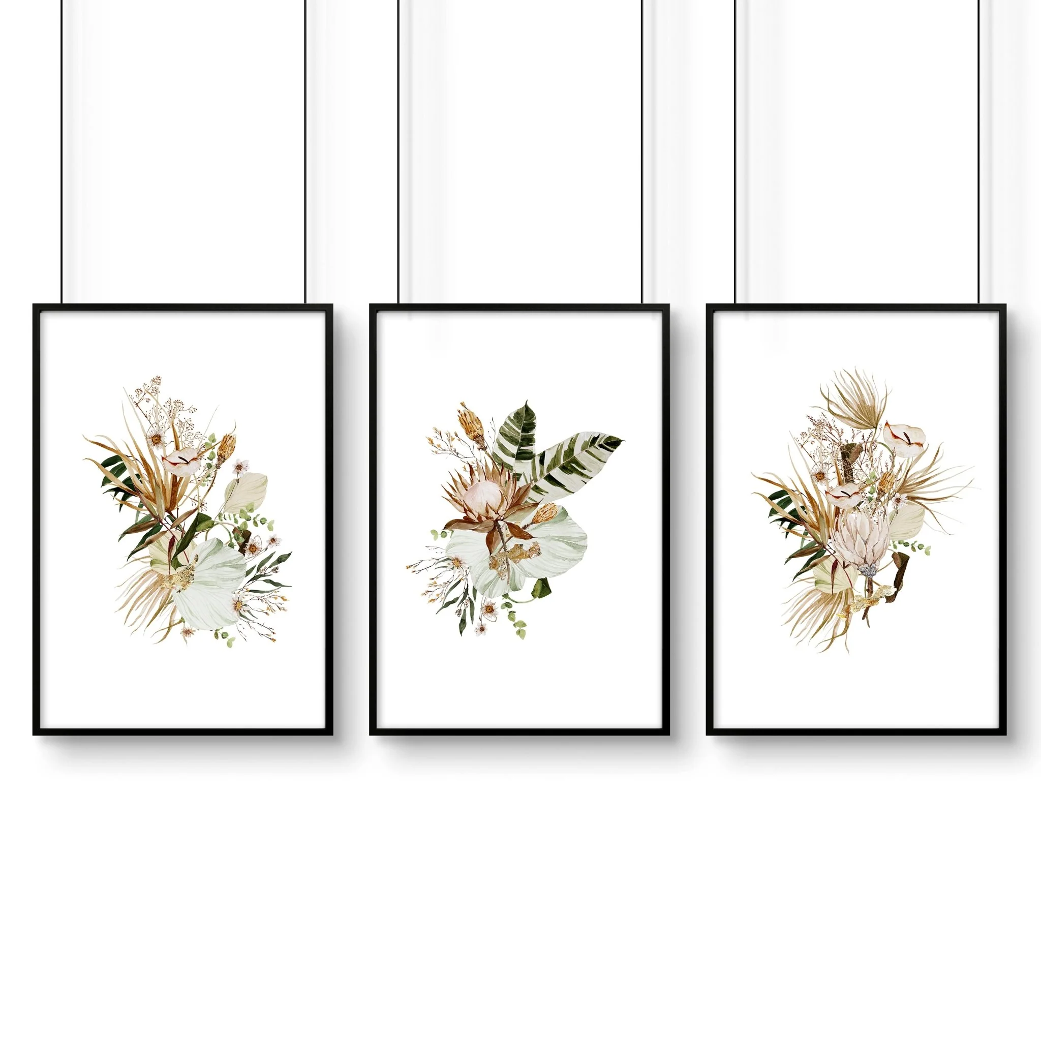 Bohemian wall art decor | Set of 3 framed wall art prints - Image 8