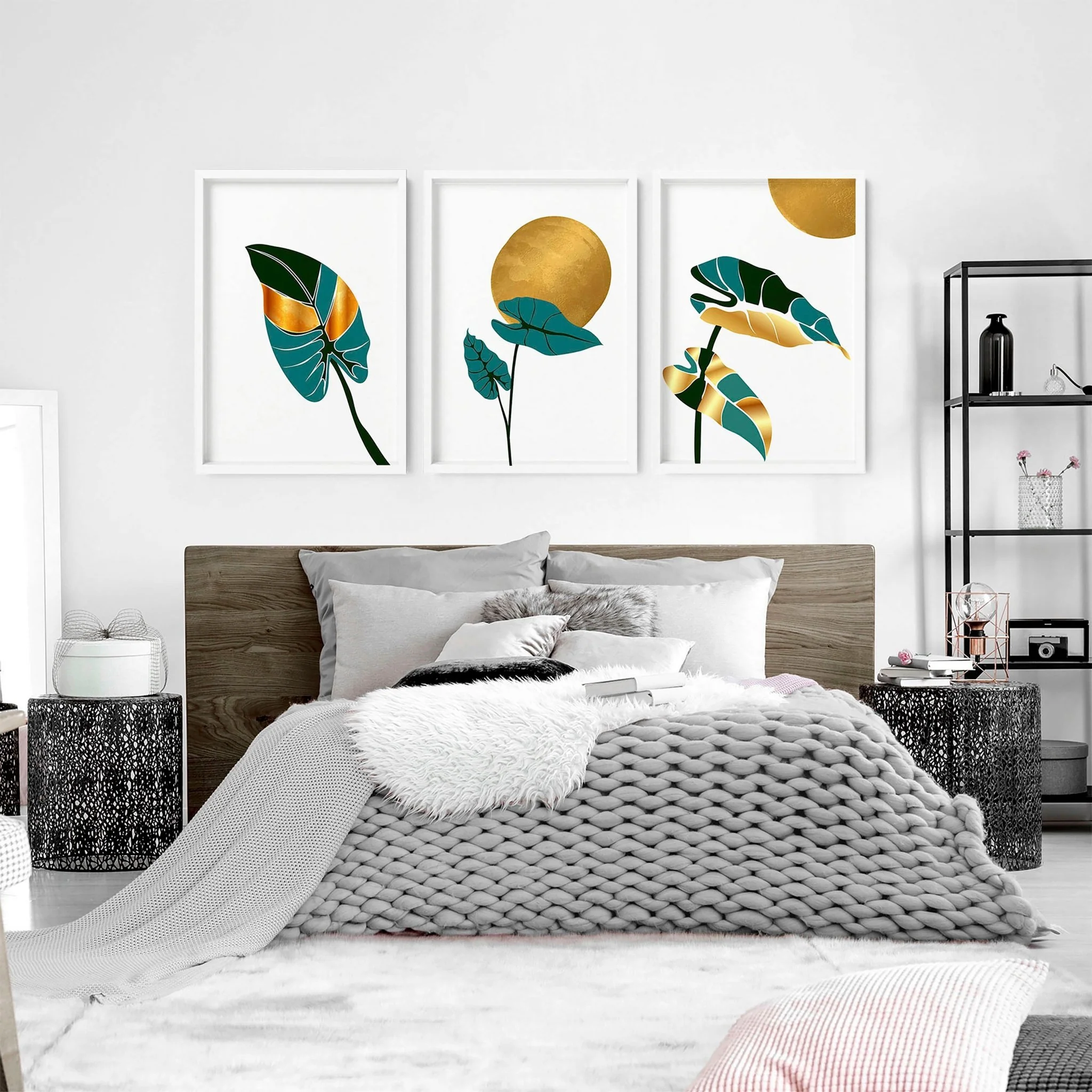 Wall art for bedroom walls | set of 3 Bohemian wall art prints - Image 3