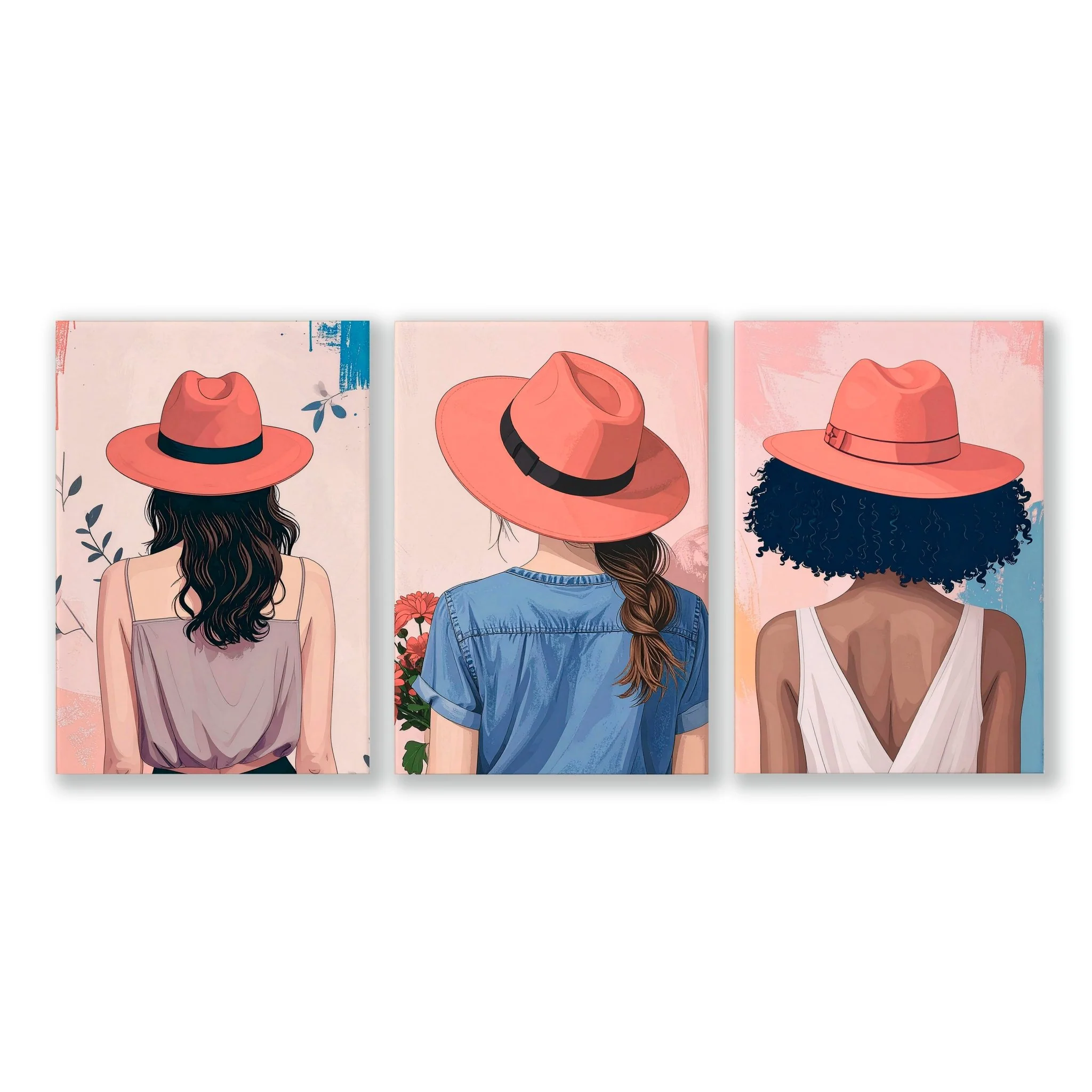 Boho Artwork | Set of 3 Boho Women Wall art Prints - Image 15