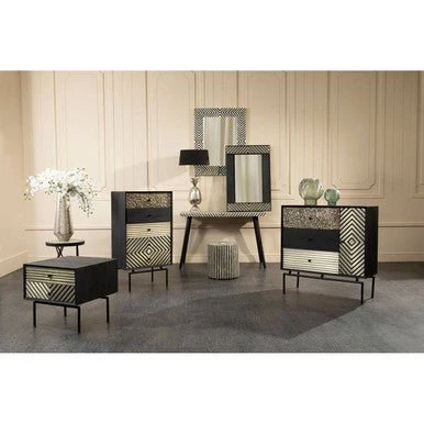 Boho Black Wall Mirror - Image 5