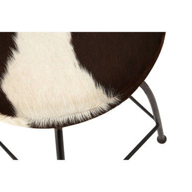 Boho Cowhide Bar Stool - Image 7