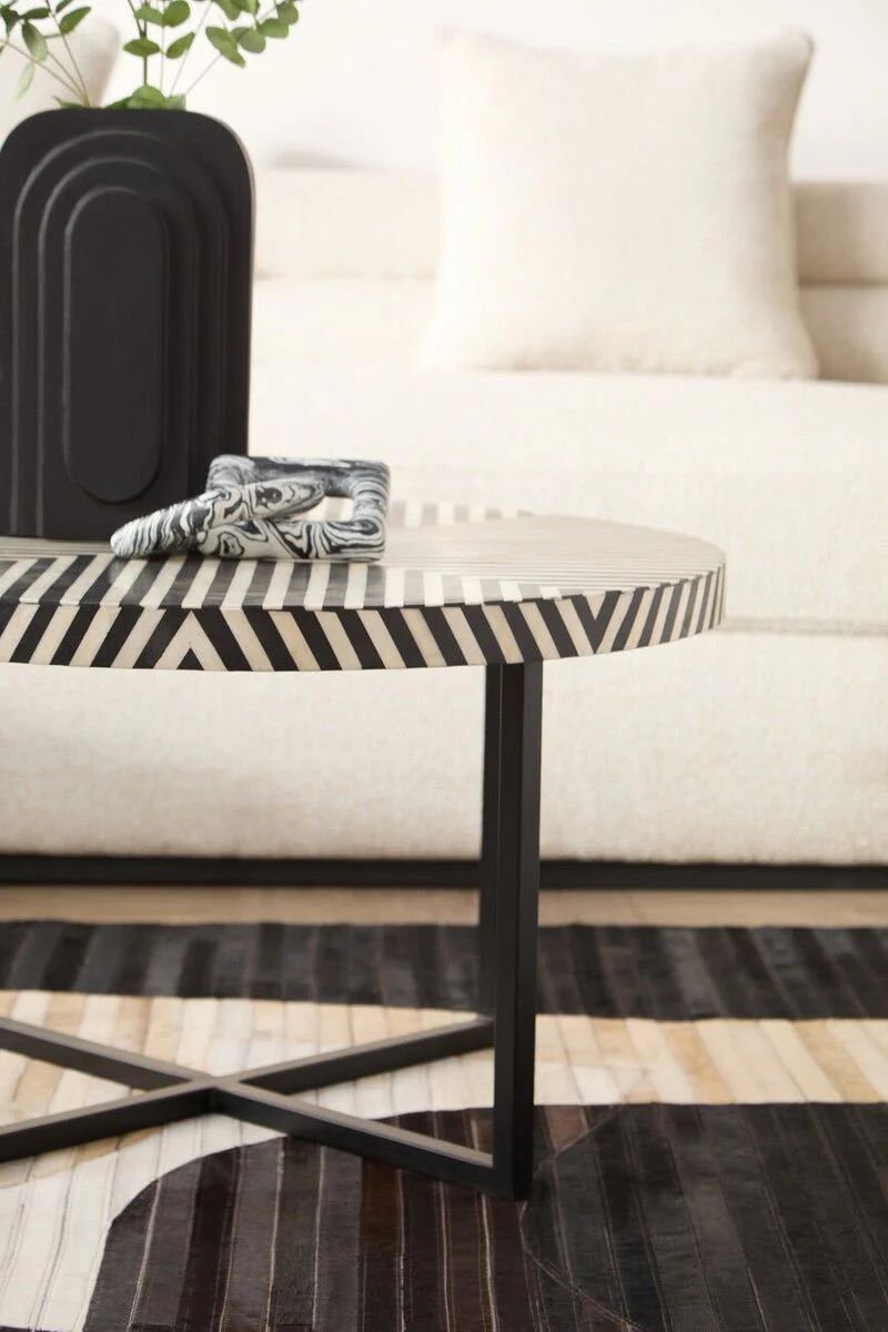 Boho Cross Base Coffee Table - Image 10
