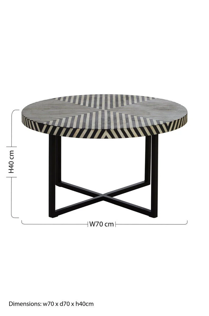 Boho Cross Base Coffee Table - Image 16