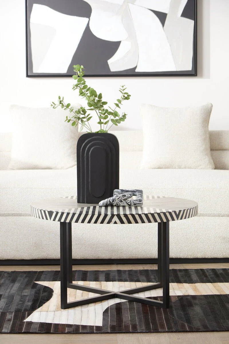 Boho Cross Base Coffee Table - Image 6