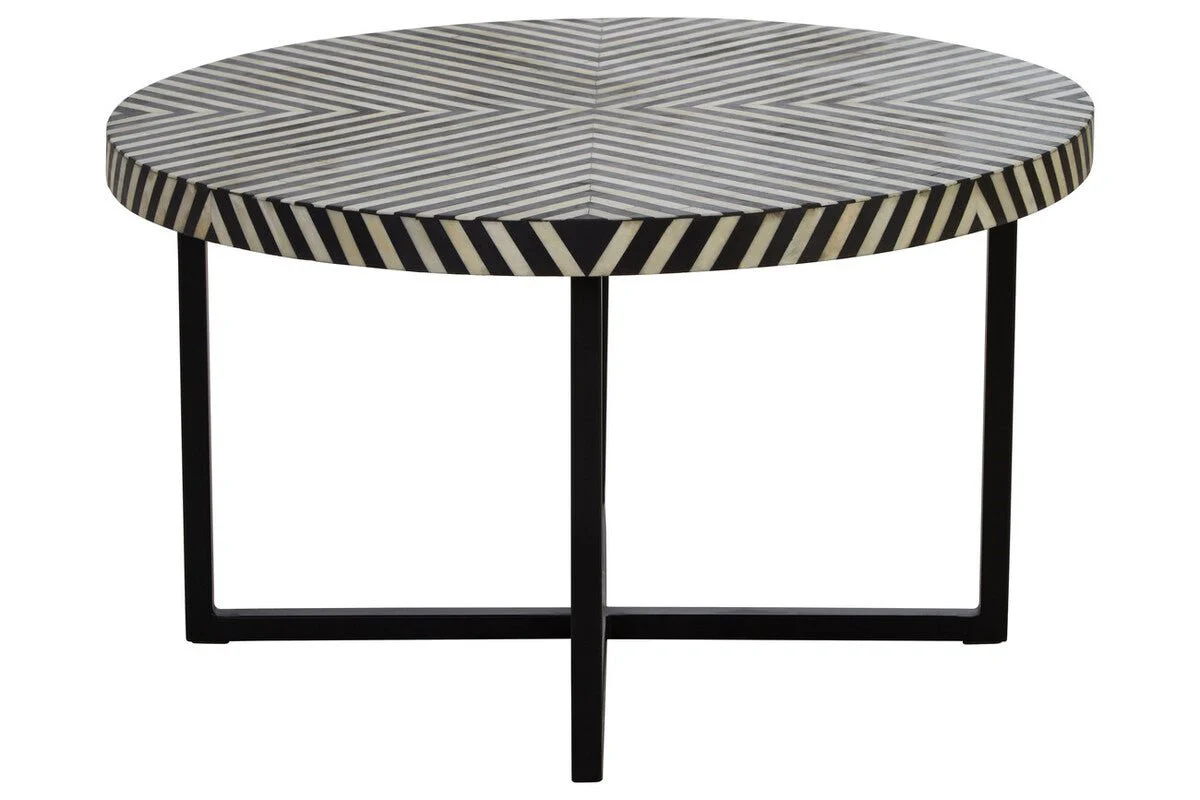 Boho Cross Base Coffee Table - Image 8