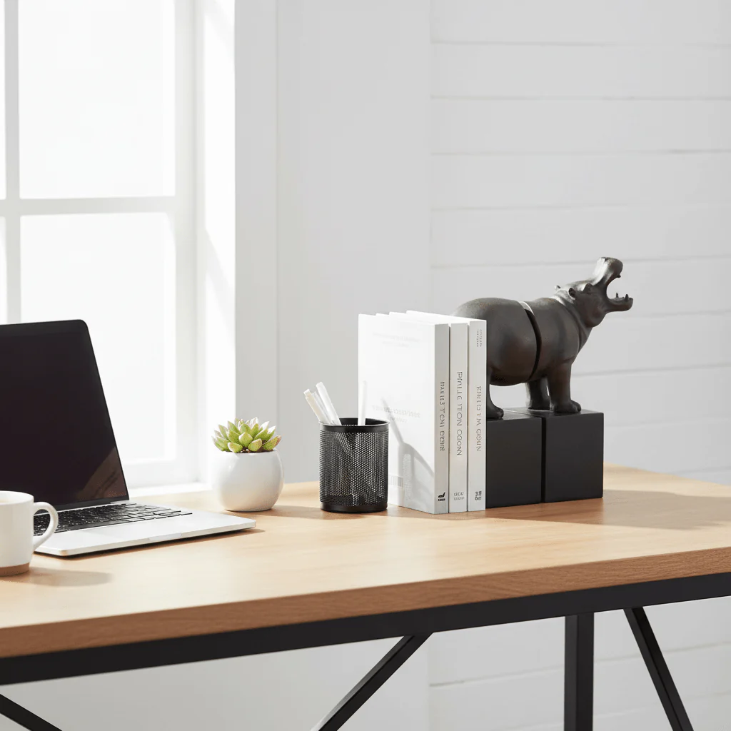 Boho Hippo Bookends - Image 4