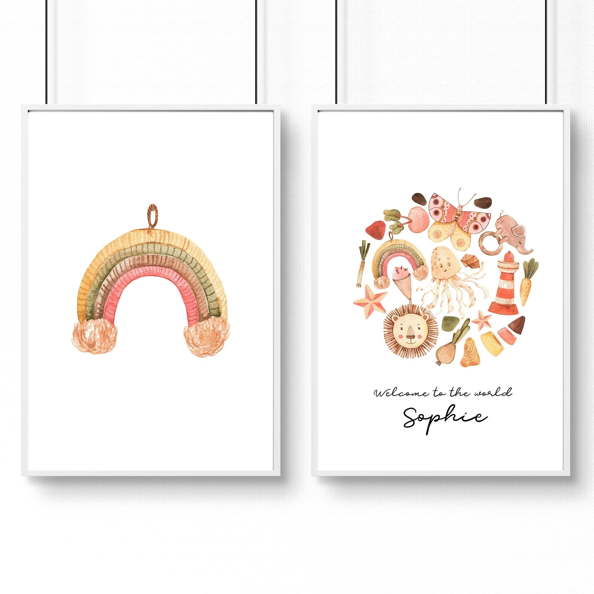 Boho nursery decor | set of 2 wall art prints - Image 7